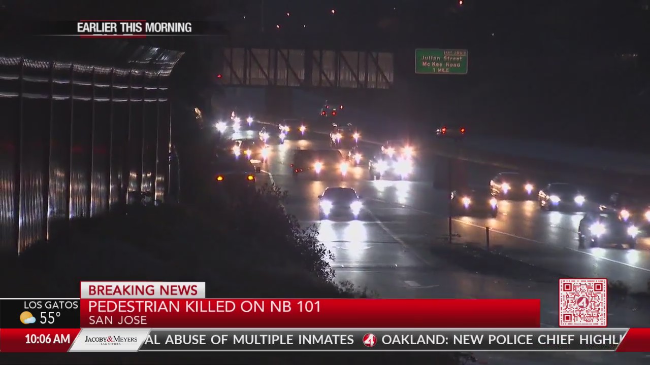 Man struck and killed by vehicle on 101 in San Jose – KRON4