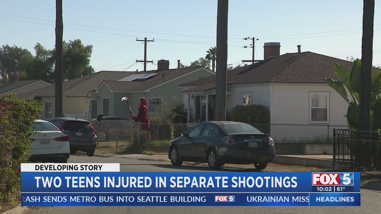 Two Teens Injured In Separate Shootings – FOX 5 San Diego & KUSI News