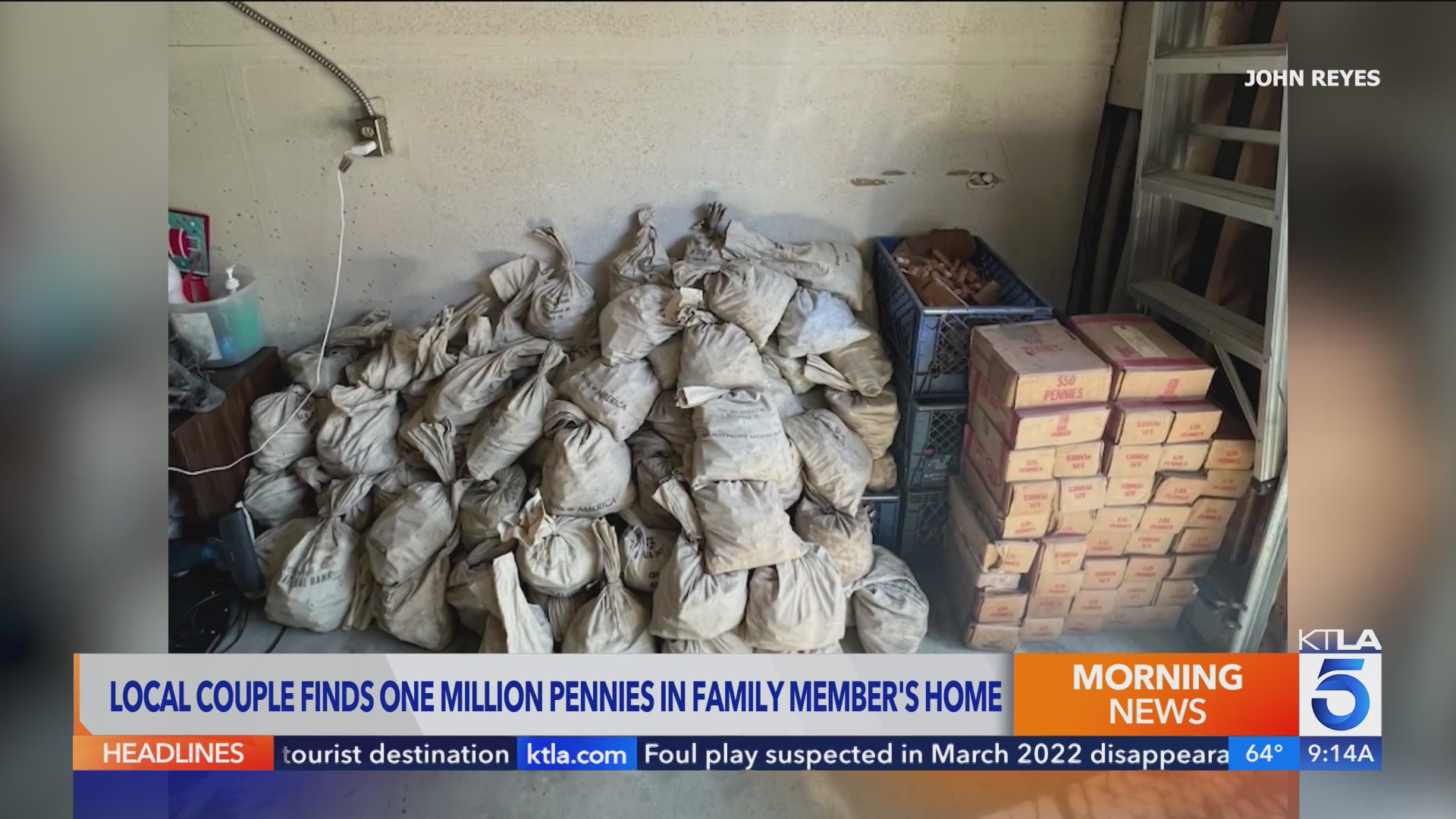 Family finds 1 million copper pennies while cleaning out home KTLA(02)