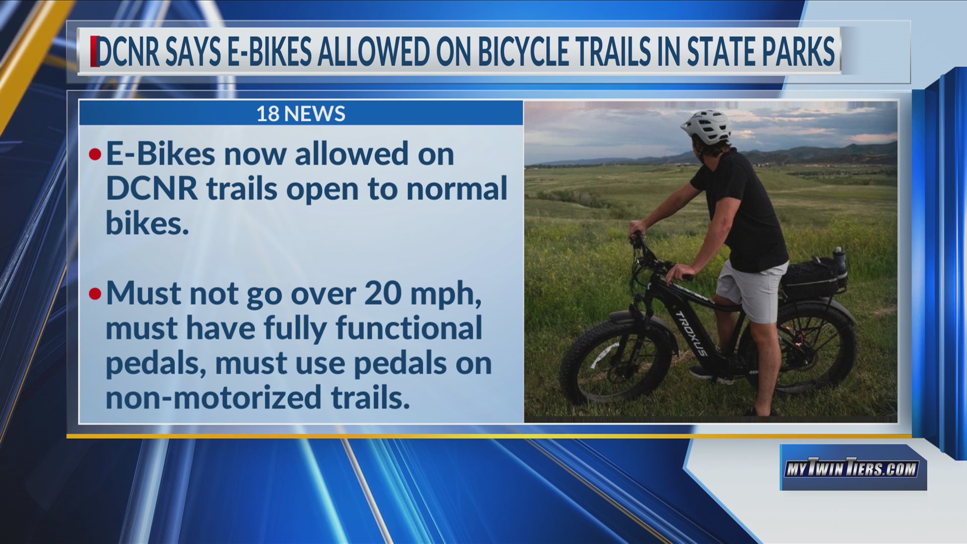 DCNR says ebikes allowed on bicycle trails in state parks, with some