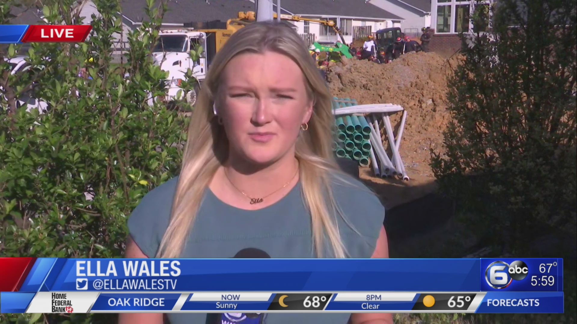 Trench rescue underway in Knoxville after collapse – WATE 6 On Your Side