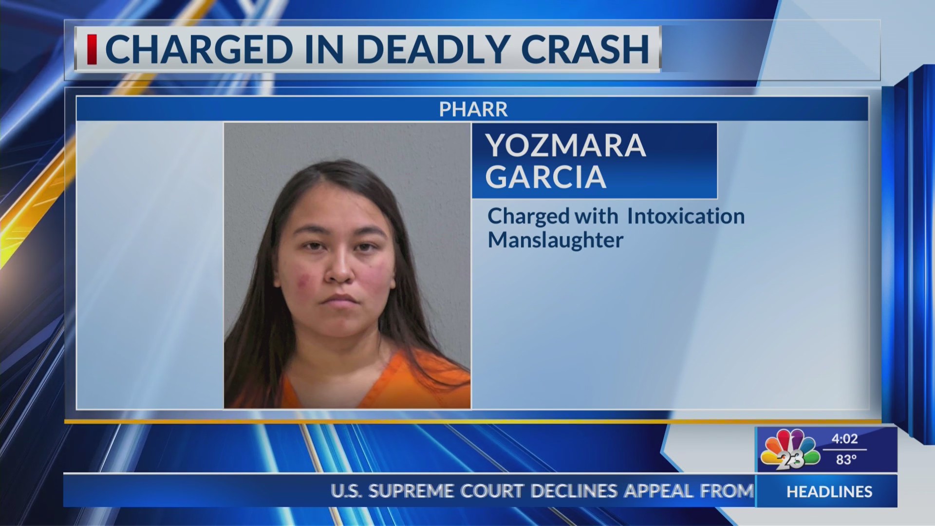 Woman charged with intoxication manslaughter after deadly crash – KVEO-TV