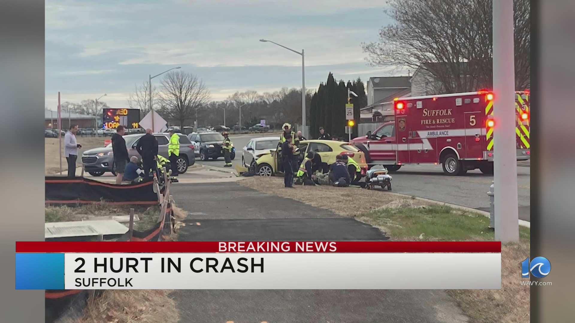 Vehicle crash involving a motorcycle in Suffolk – WAVY.com