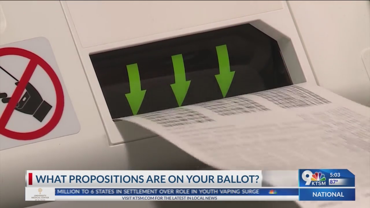 What do the propositions on your ballot means? KTSM 9 News
