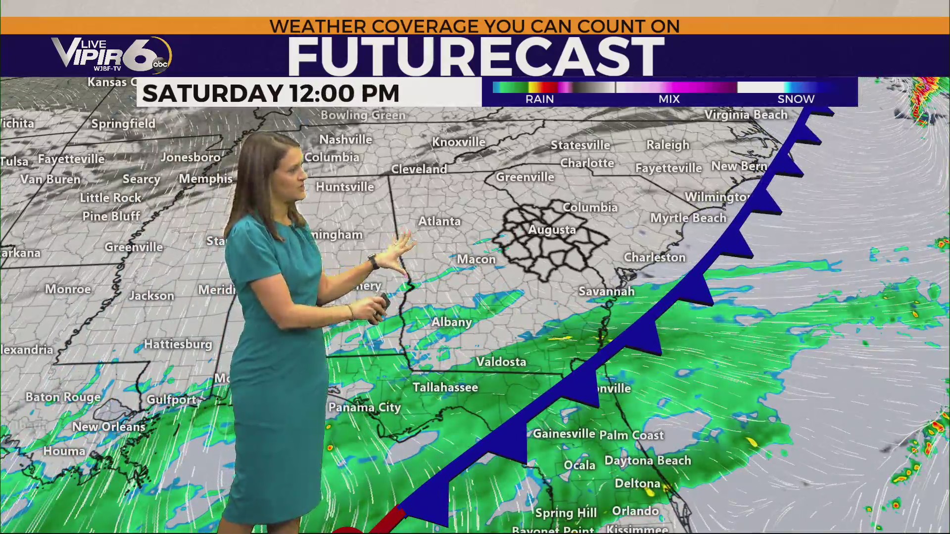 Mostly Cloudy Saturday with Isolated Showers – WJBF
