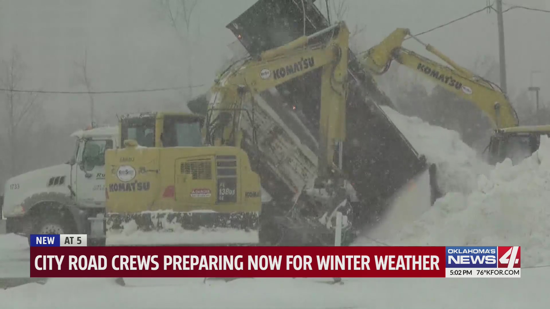 City road crews preparing now for winter weather – KFOR.com Oklahoma City