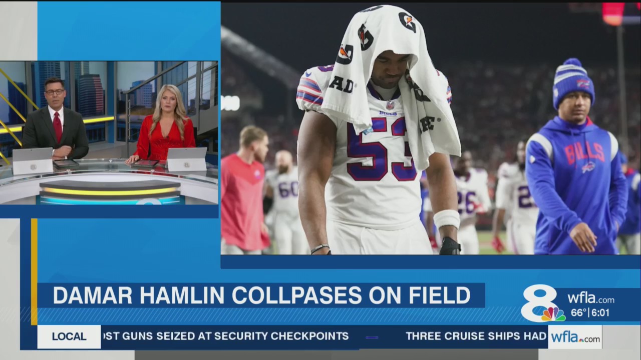 Buffalo Bills safety Damar Hamlin collapses on field WJBF