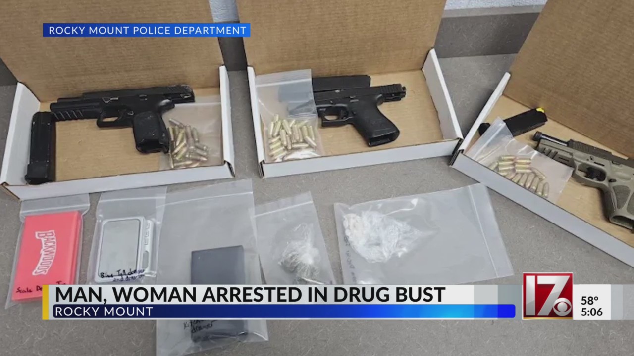Man, woman arrested in drug bust in Rocky Mount – CBS17.com