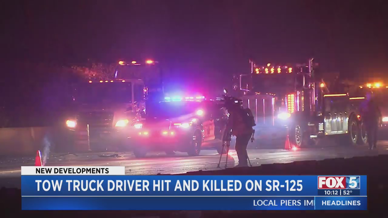Tow Truck Driver Hit And Killed On SR-125 – FOX 5 San Diego & KUSI News