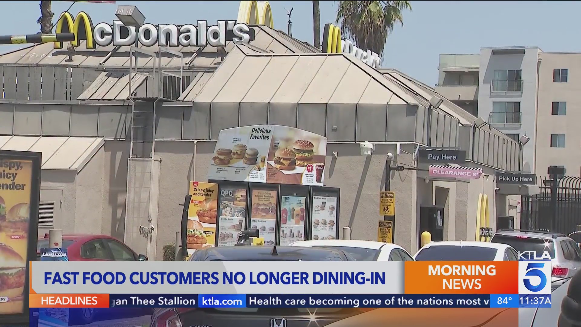 Why fast food dining rooms are so quiet these days KTLA