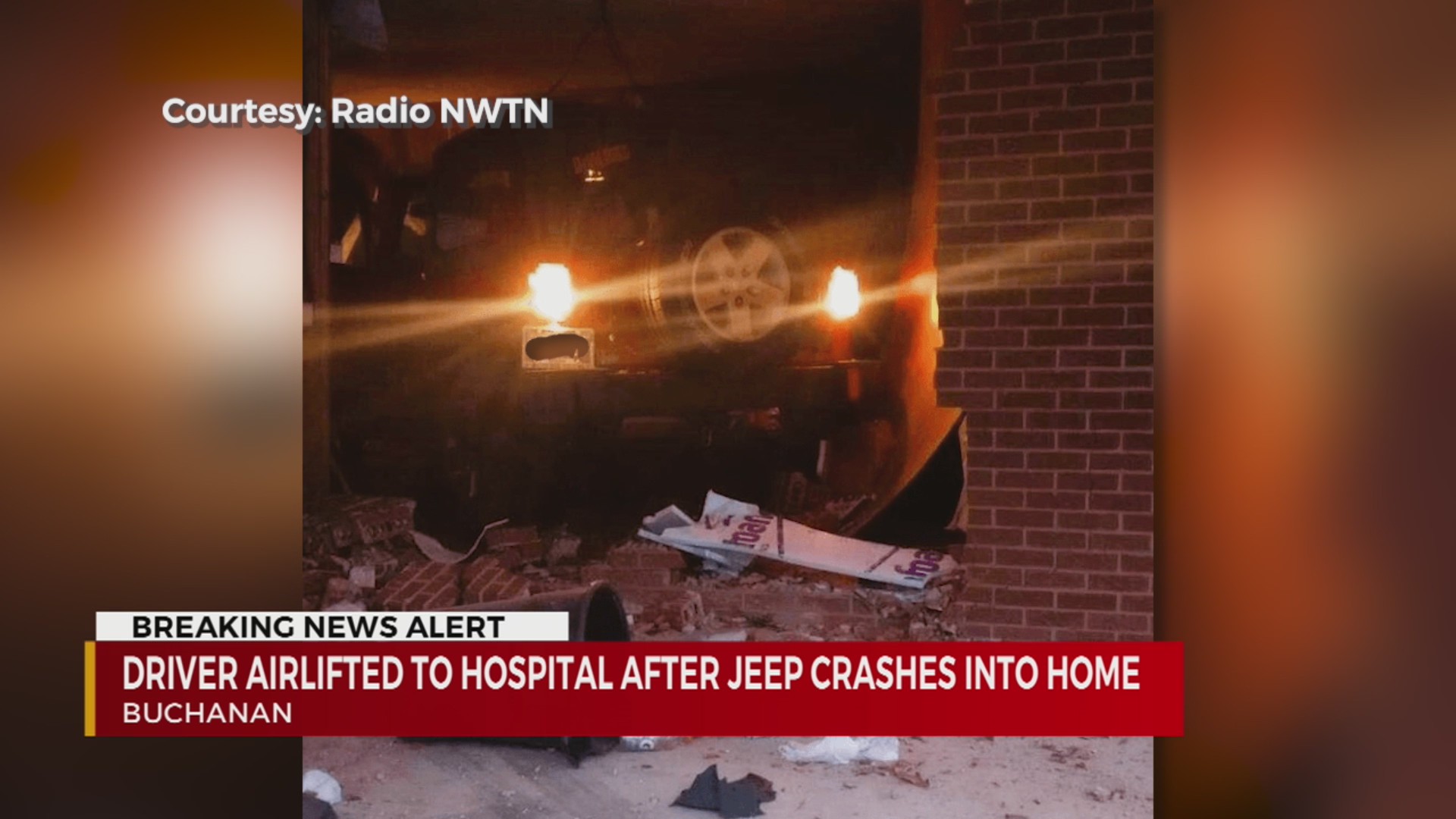 Driver flown to hospital after Jeep crashes into Buchanan home – WKRN ...