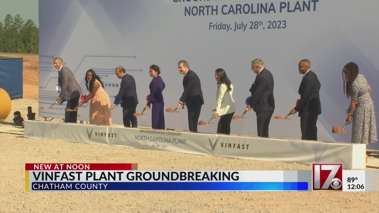 VinFast breaks ground on first ever U.S. plant in Chatham County ...