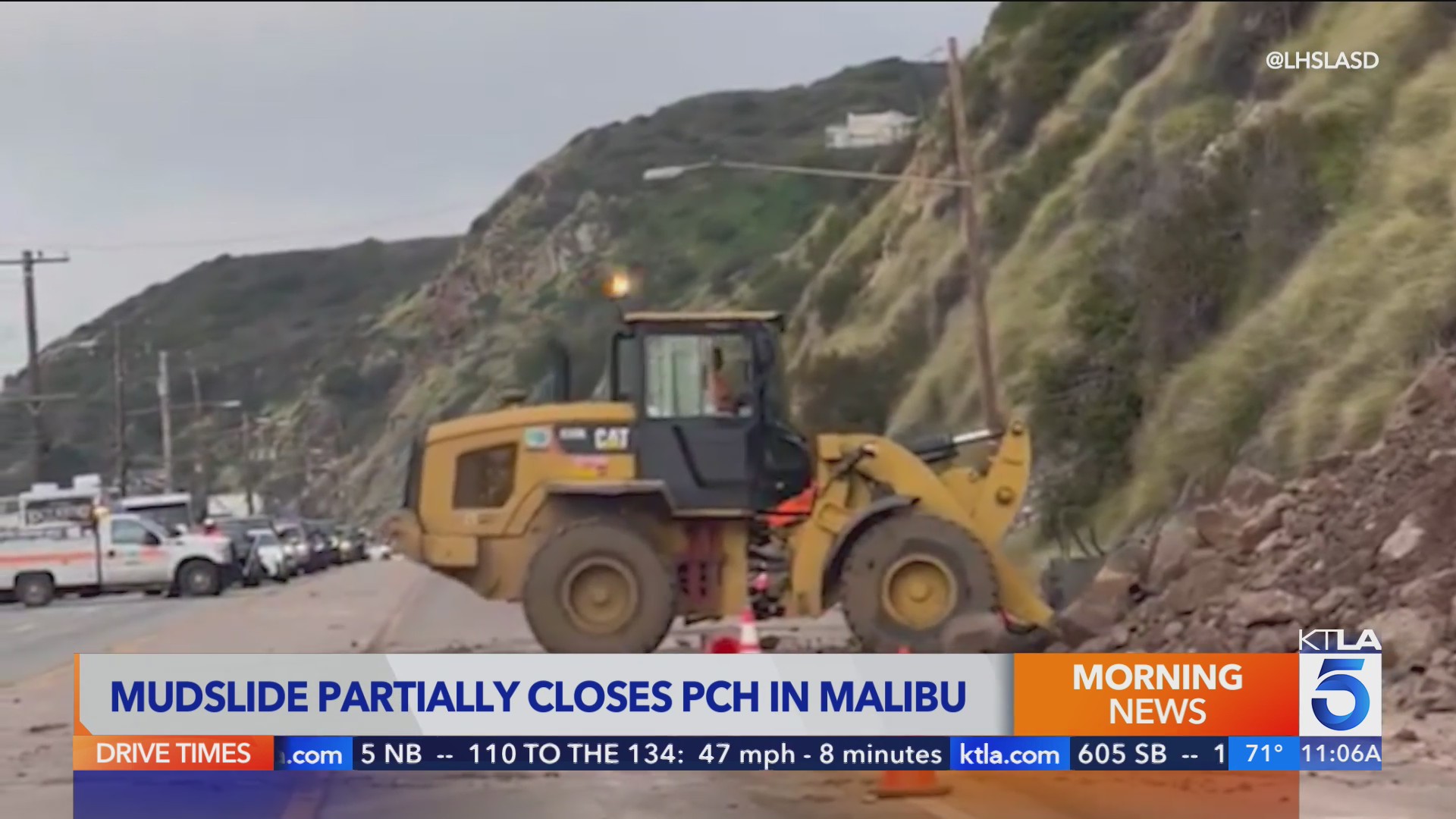 Mudslide closes another portion of PCH in Malibu – KTLA