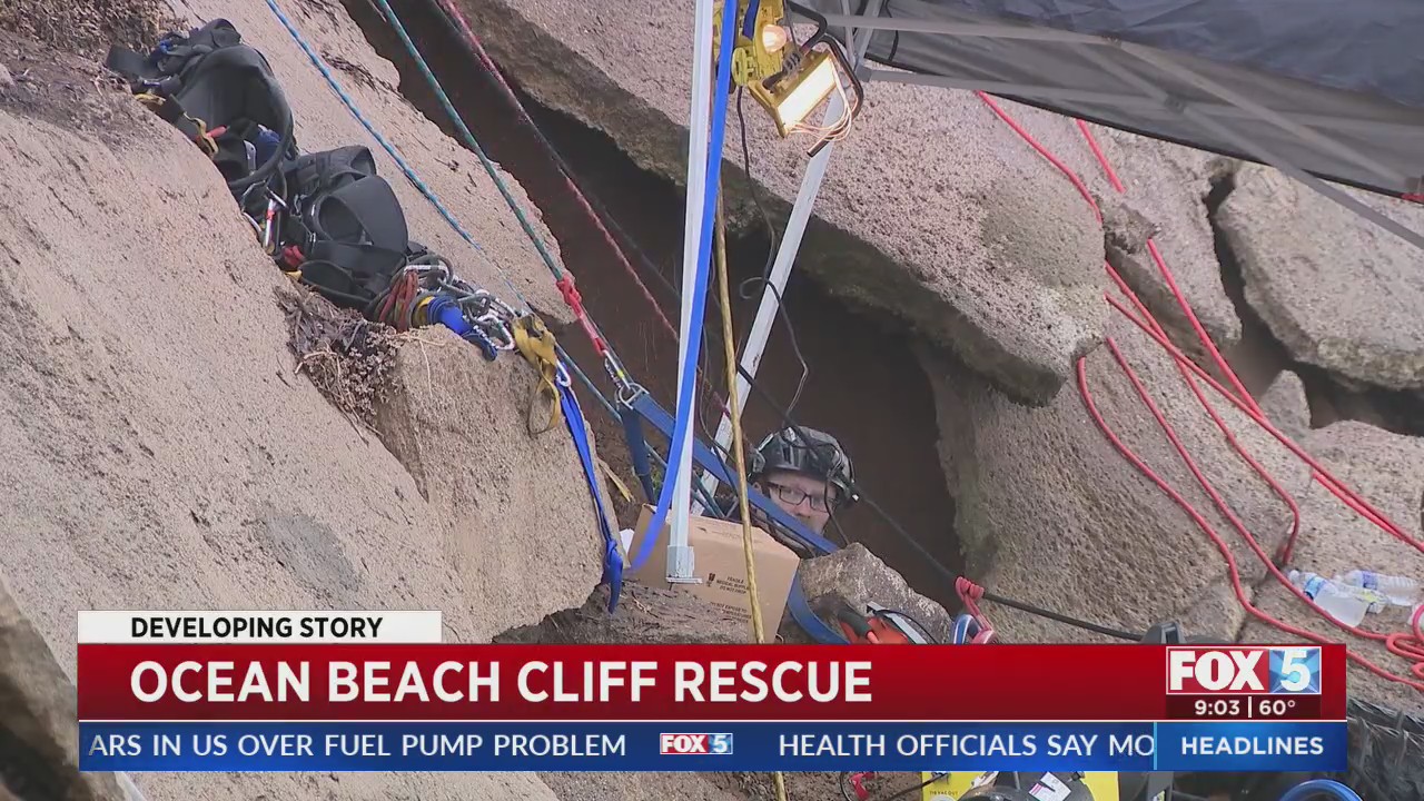 Ocean Beach Cliff Rescue – FOX 5 San Diego & KUSI News