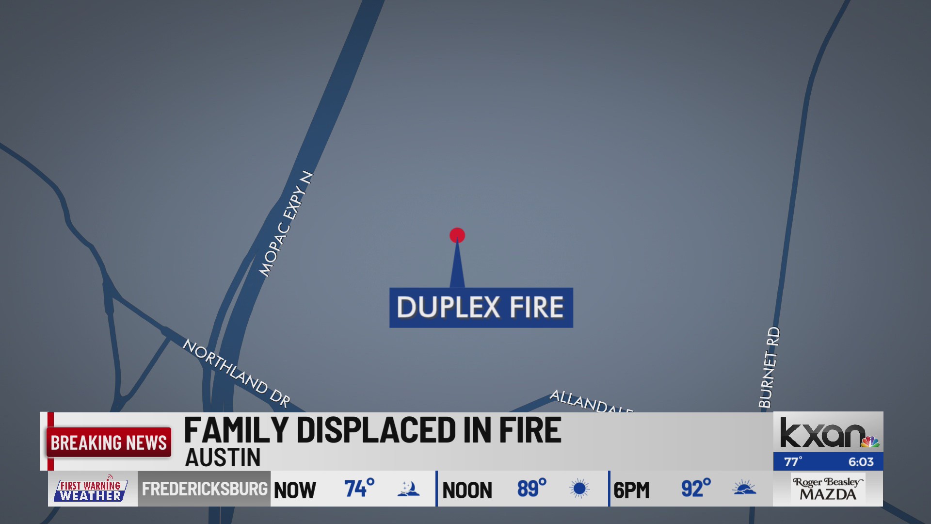 Family, pets displaced after central Austin duplex fire – KXAN Austin