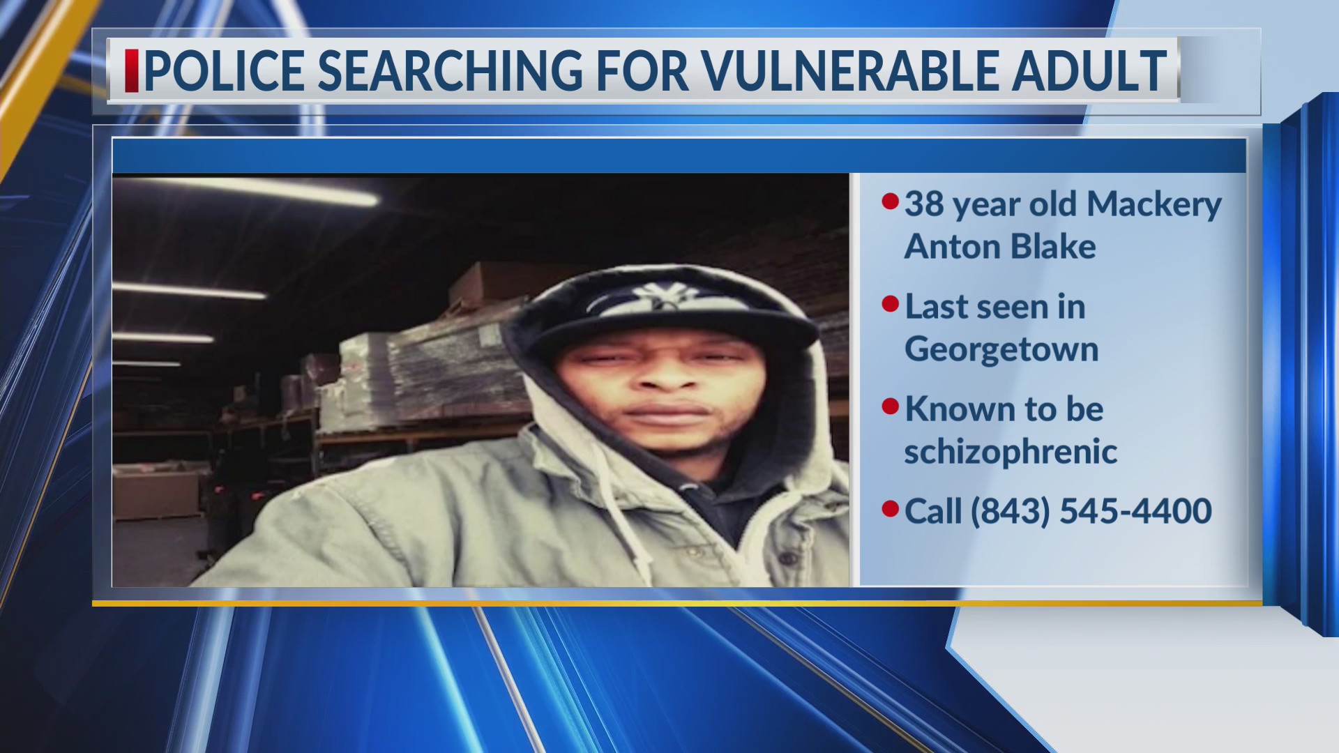 Georgetown police seek help locating vulnerable adult – WCBD News 2