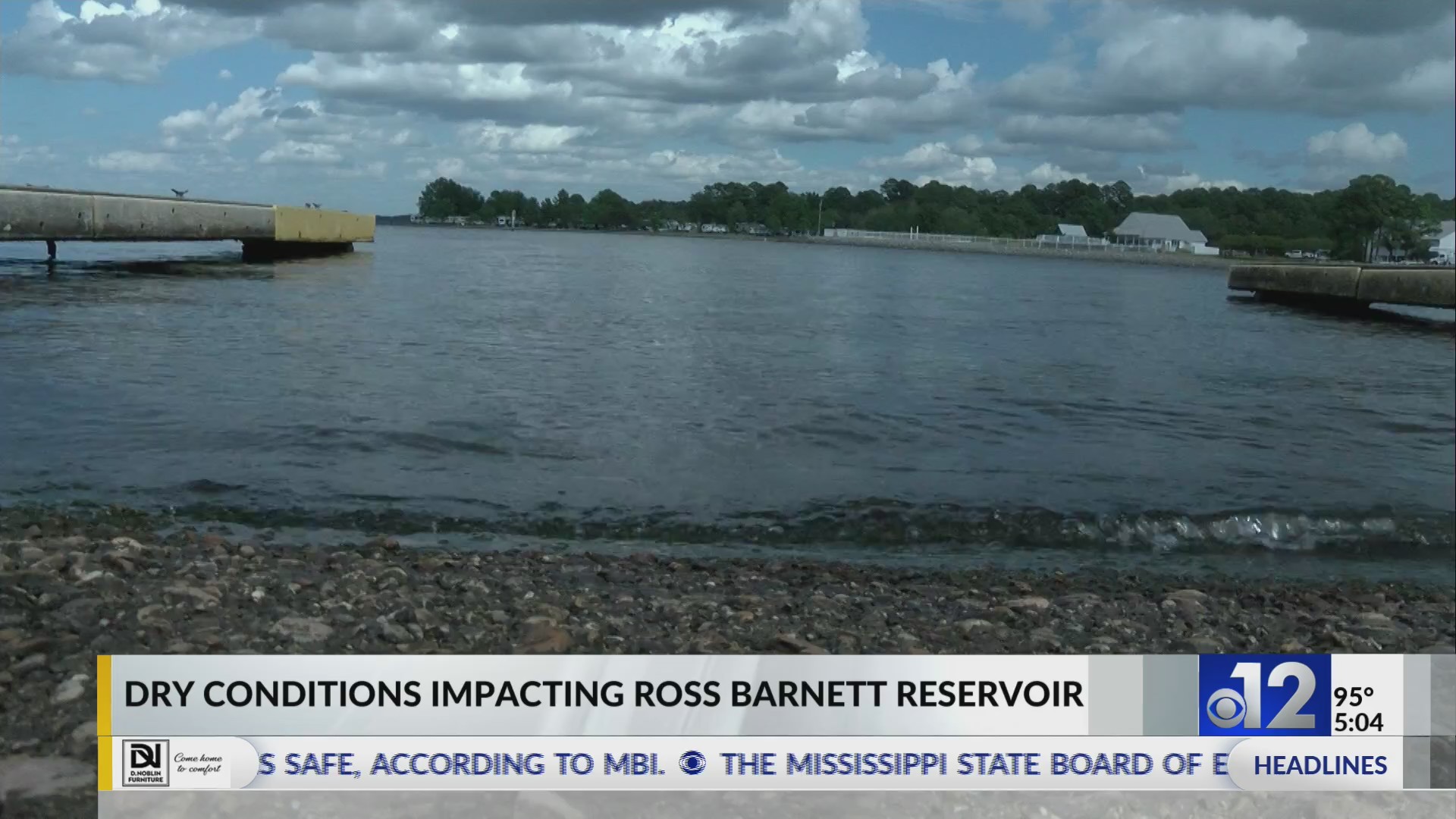 Dry conditions impacting Reservoir water levels WJTV