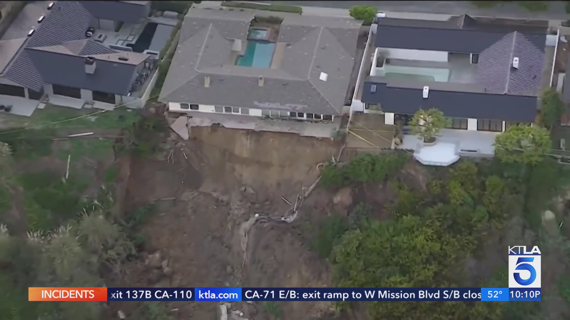 Newport Beach home teetering on the edge after cliffside collapse – KTLA