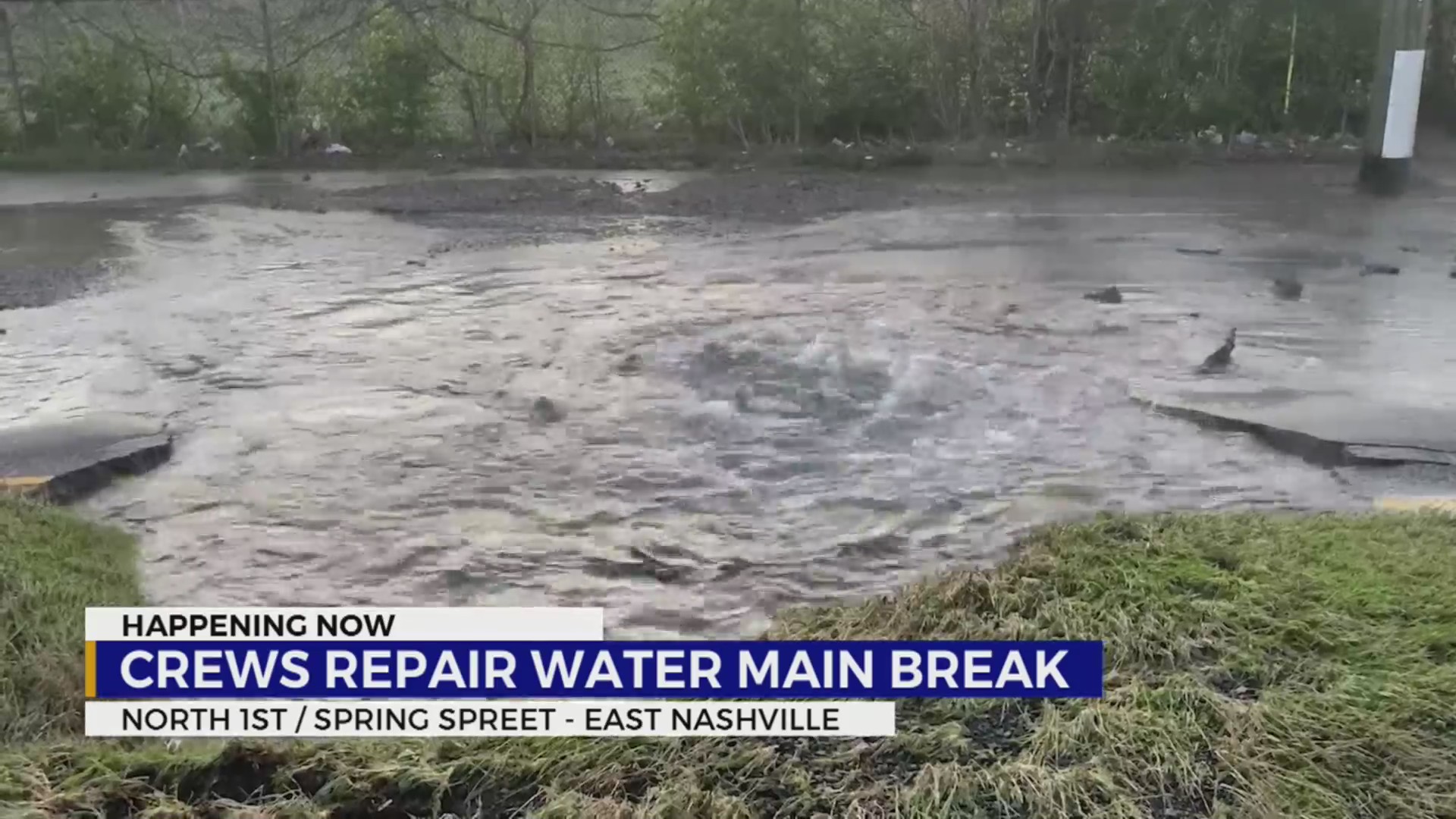 Crews work to repair water main break in East Nashville – WKRN News 2