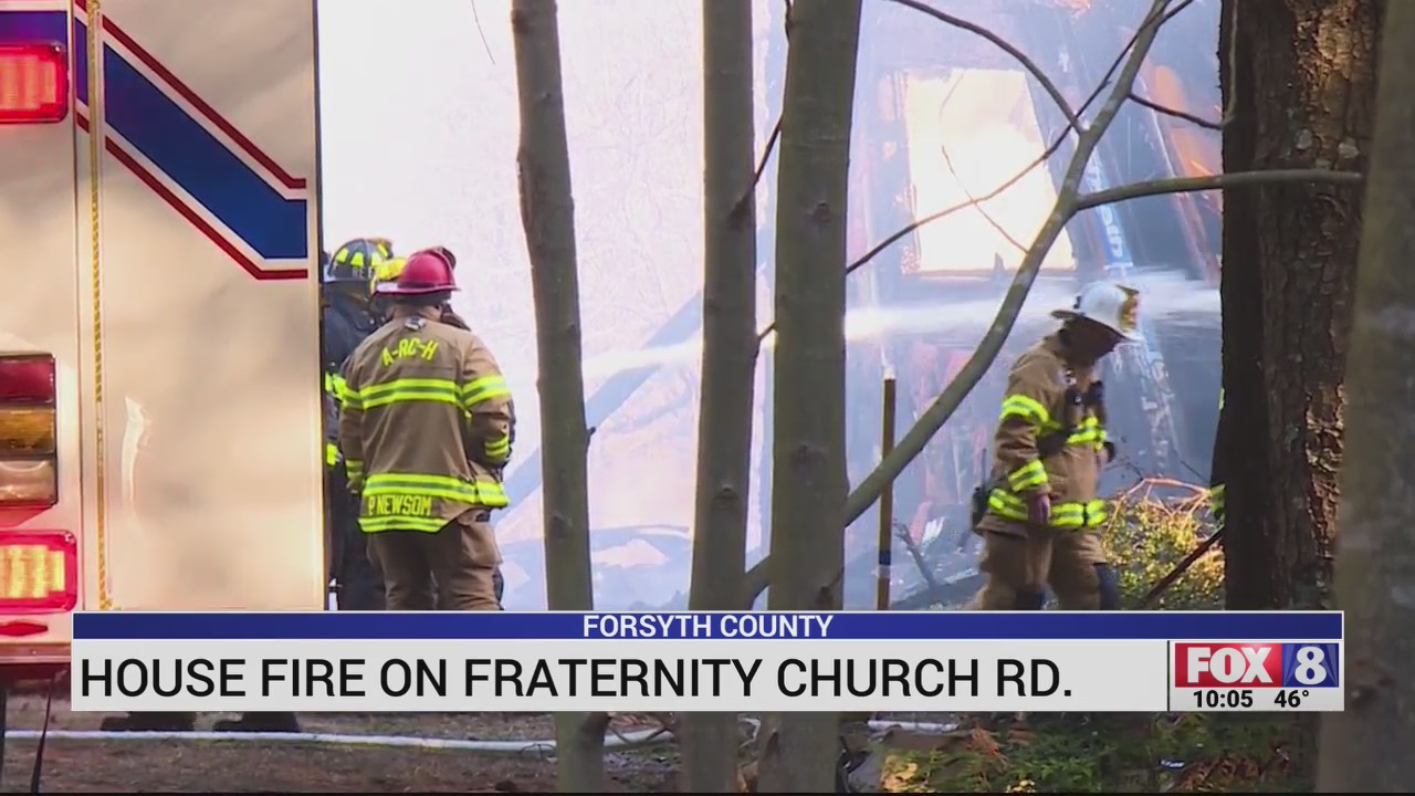 Forsyth County home on Fraternity Church Road burns – FOX8 WGHP