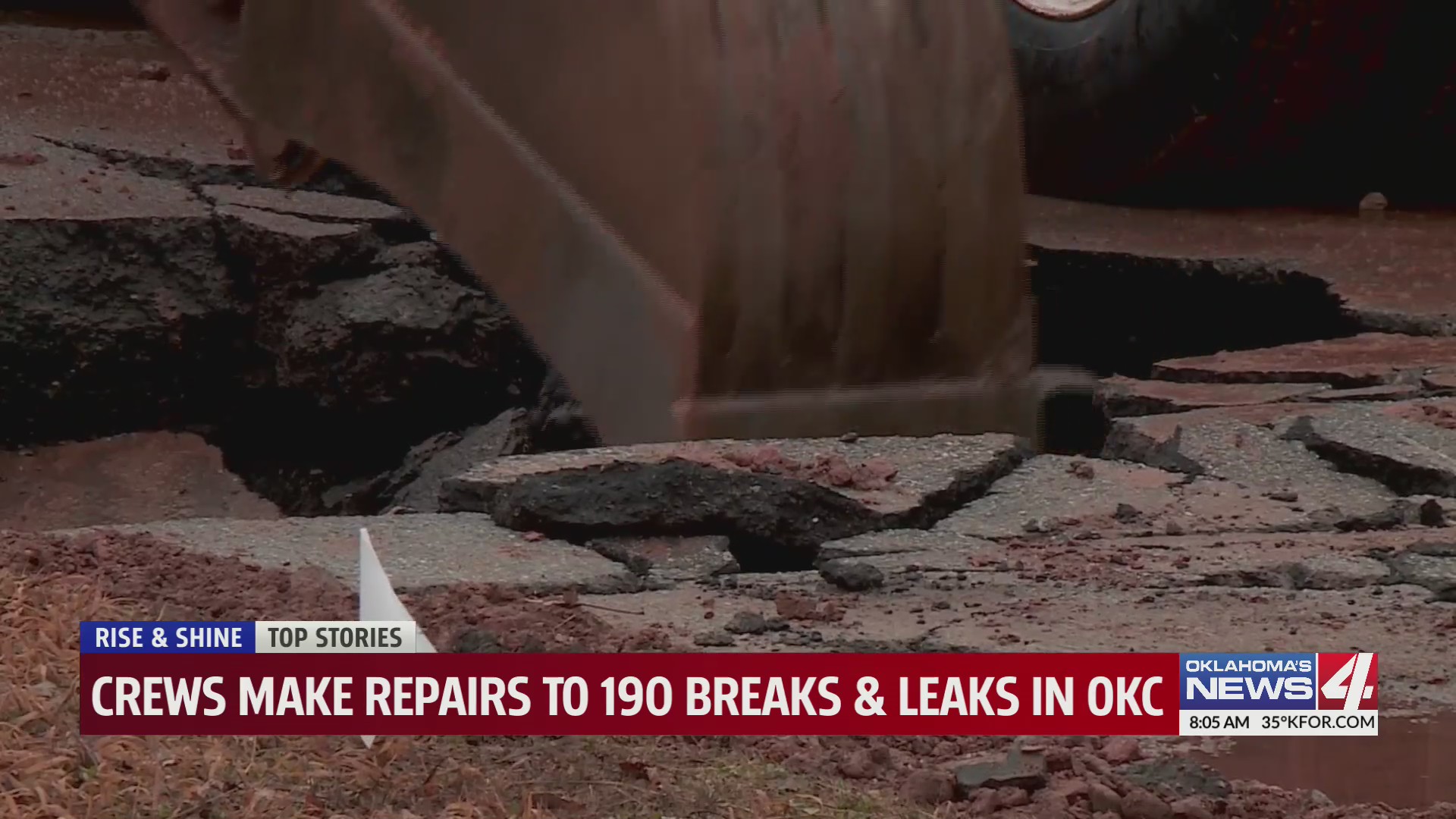 Oklahoma City crews work to repair 190 water main breaks and leaks ...