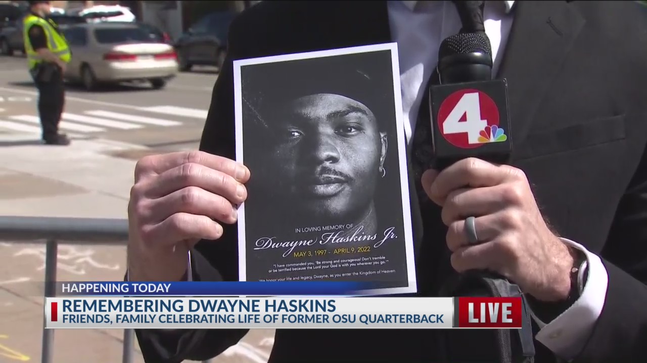 Remembering Dwayne Haskins Friends and family gather for memorial