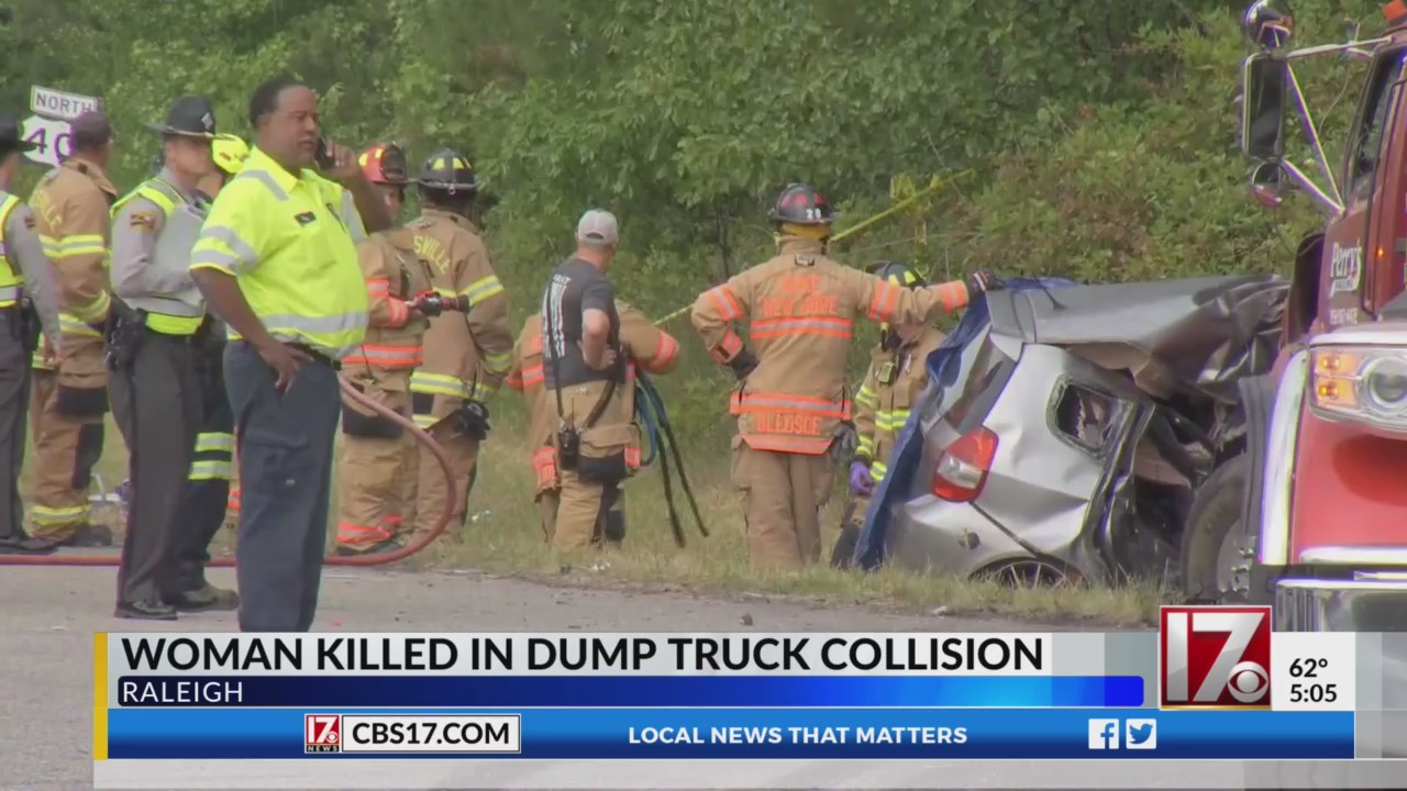 Woman killed in Raleigh dump truck collision – CBS17.com