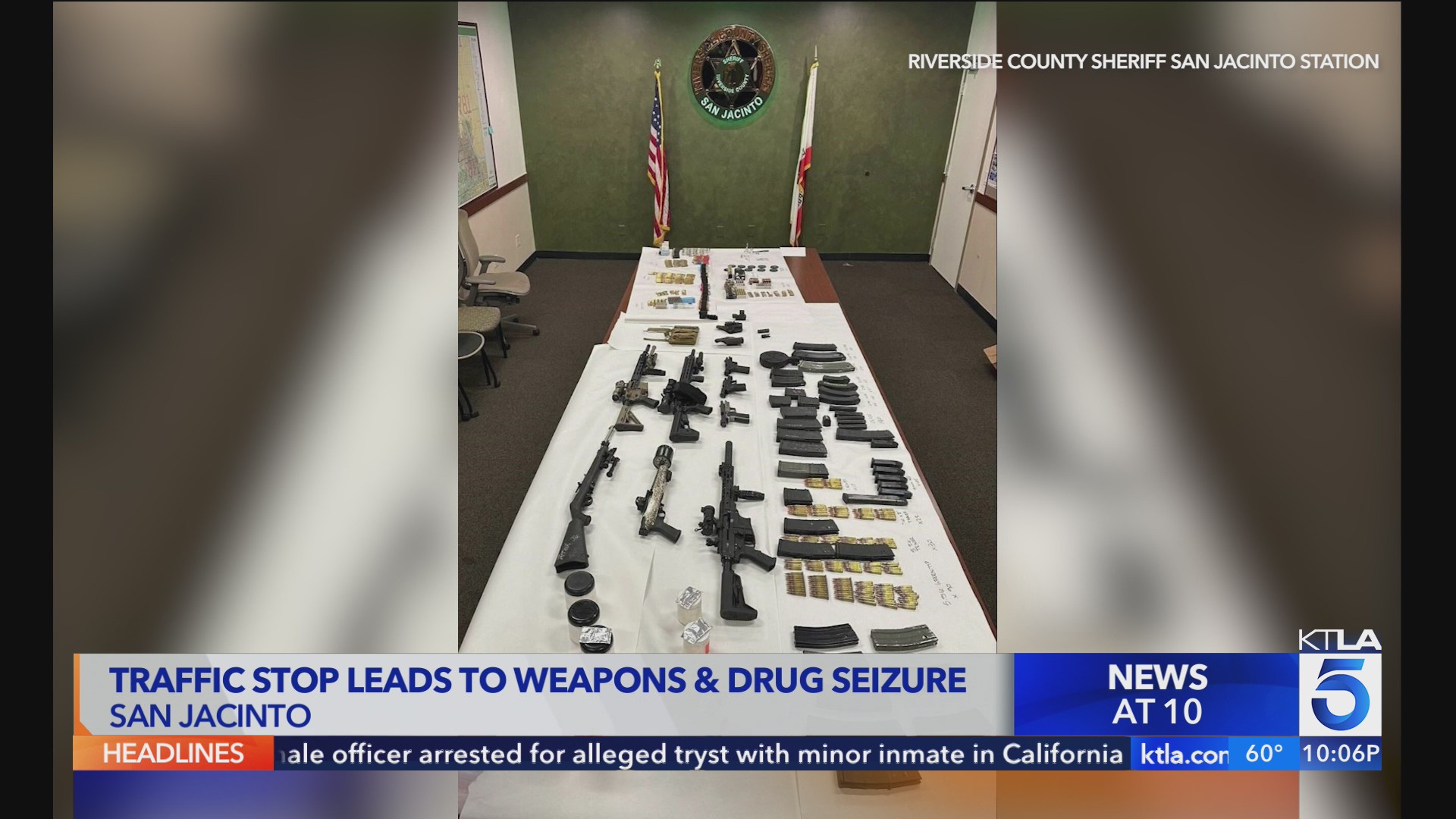 Traffic stop results in arrest for firearms and drug charges – KTLA