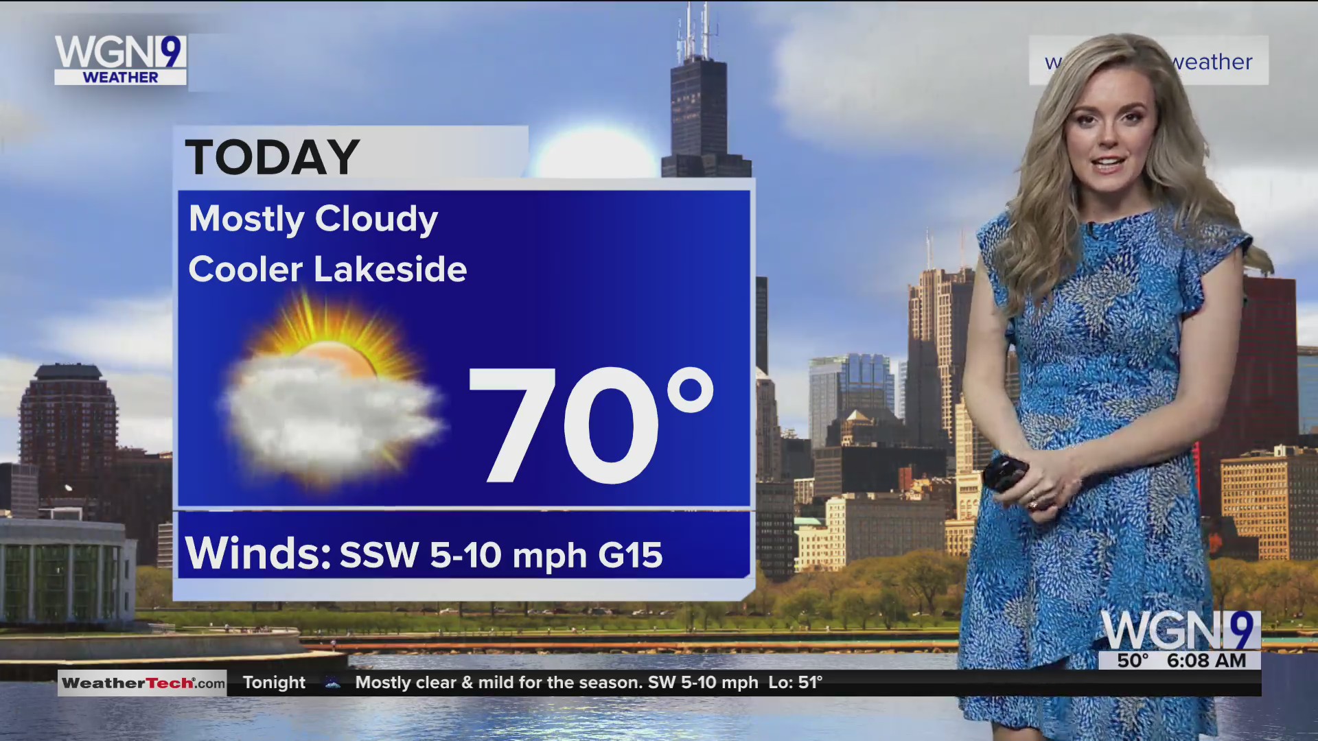 Monday Forecast: Temps in low 70s with mostly cloudy conditions – WGN-TV