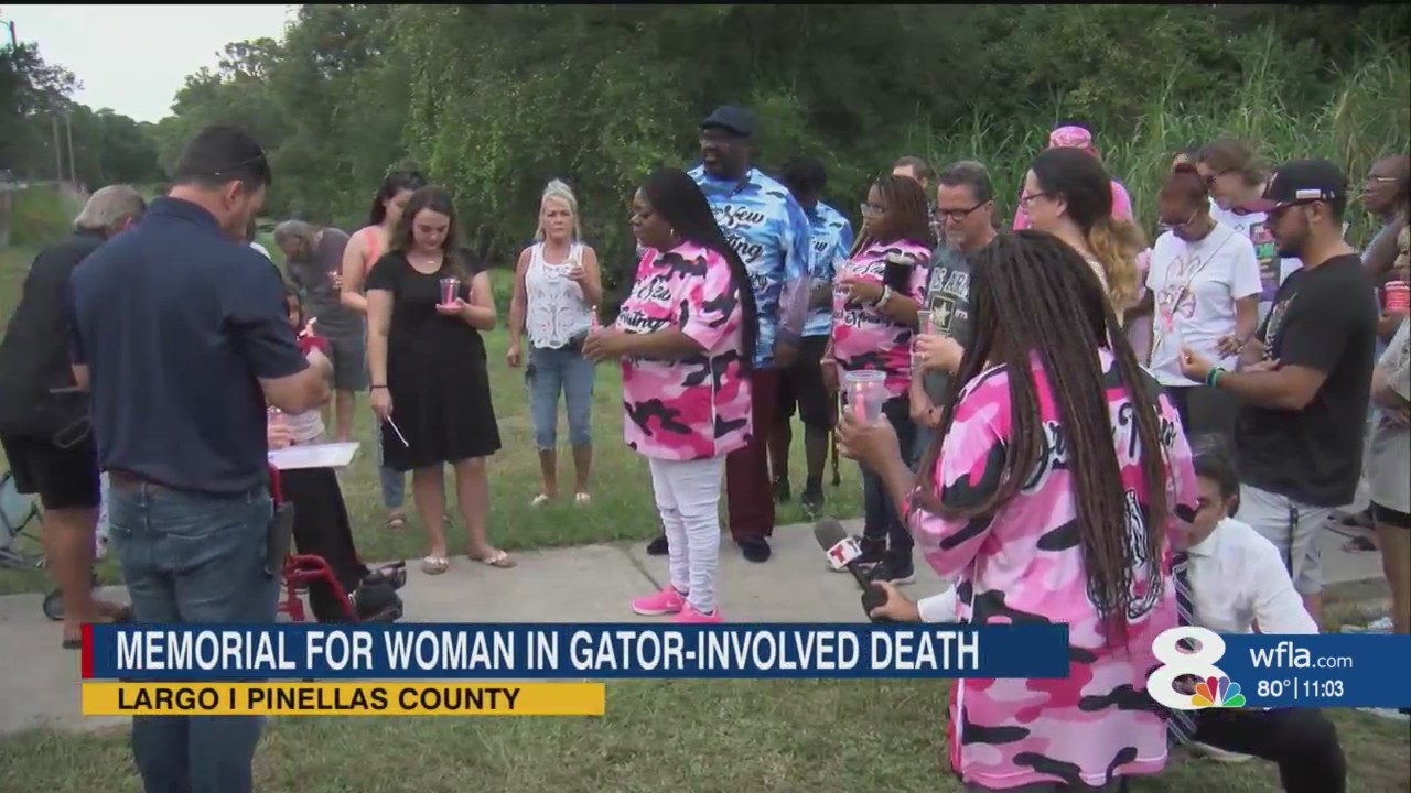 Memorial for Pinellas County woman in gator-involved death – WFLA