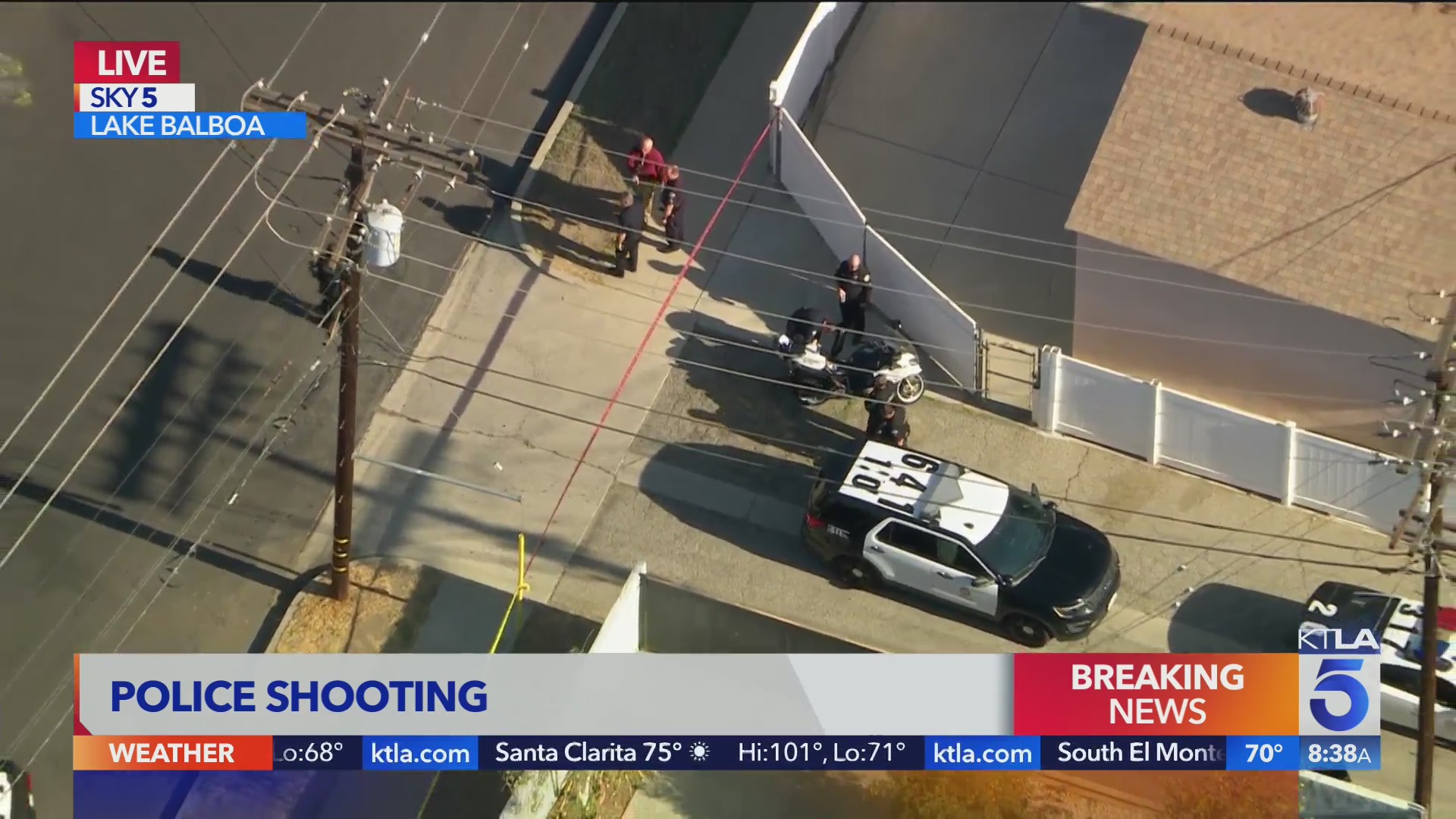 Man with machete call ends in police shooting in Lake Balboa – KTLA
