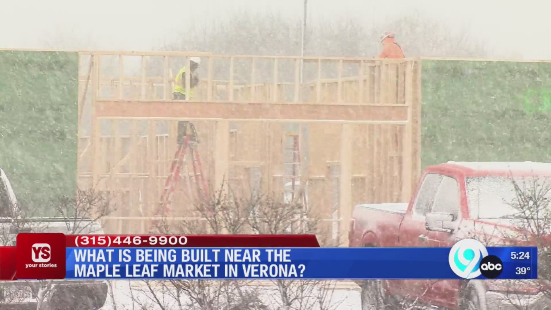 What is being built at a busy intersection in Verona? WSYR