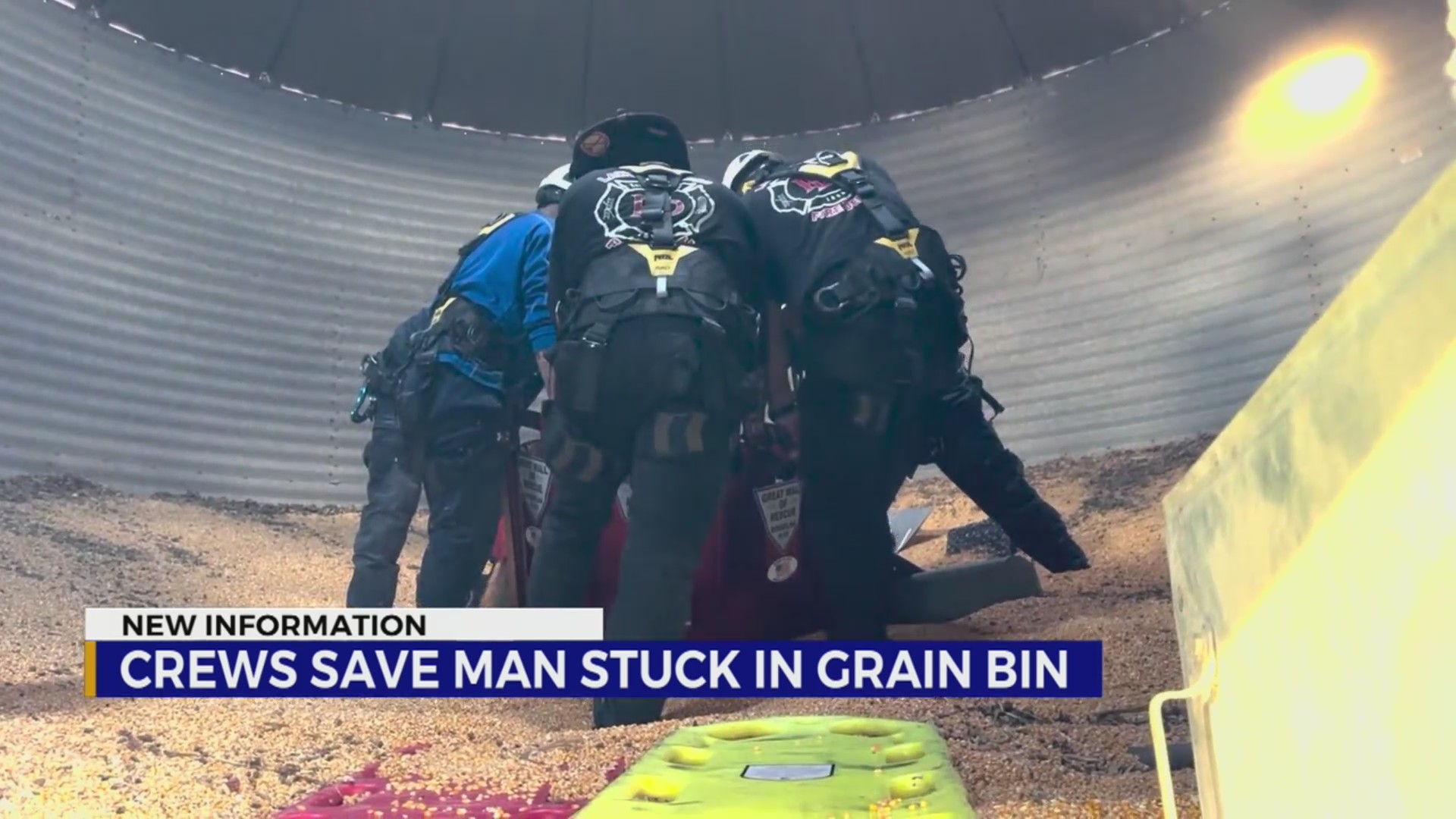 First responders rescue man from Ethridge grain bin – WKRN News 2