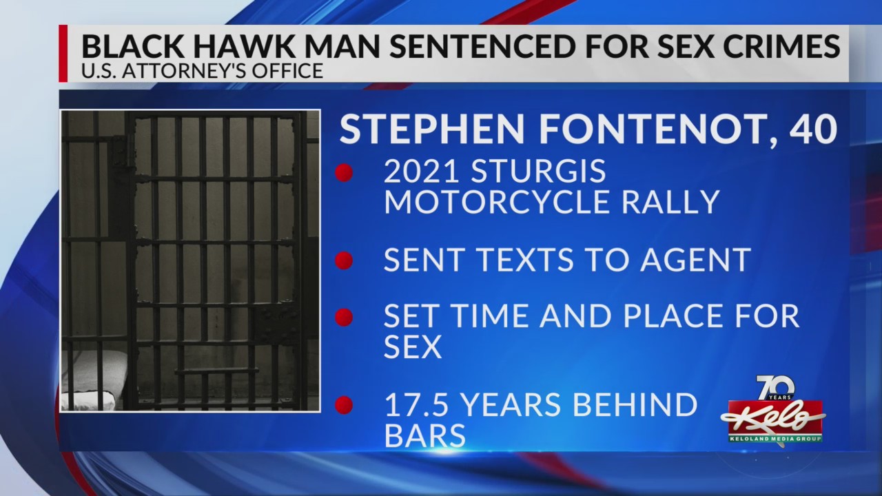 Black Hawk man sentenced in Sturgis sex sting – KELOLAND.com
