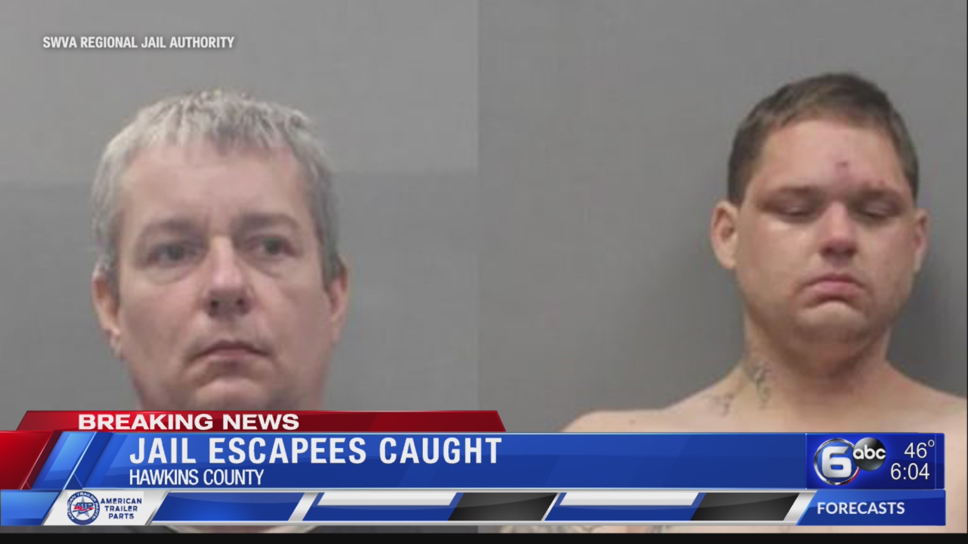 Virginia jail escapees caught in Tennessee – WATE 6 On Your Side