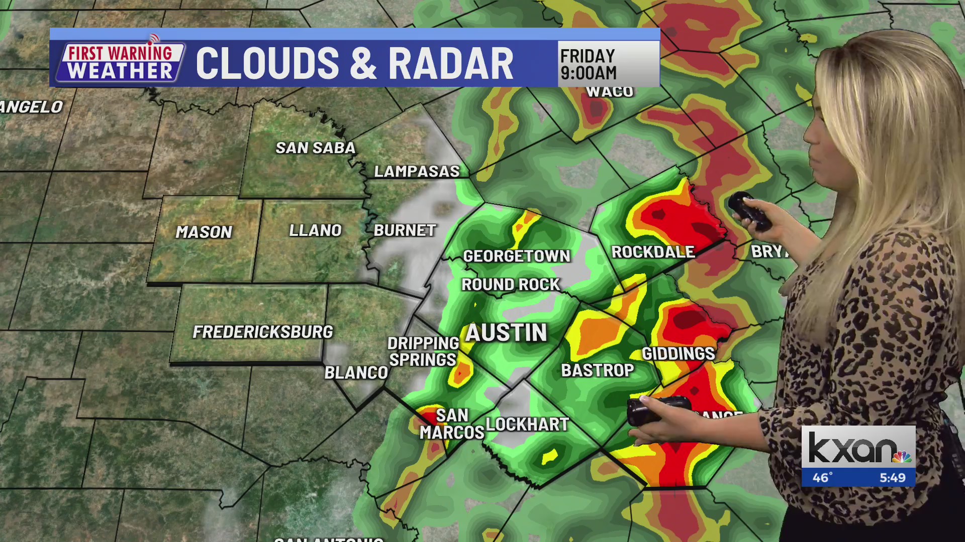 First Warning Weather with Kristen Currie KXAN Austin
