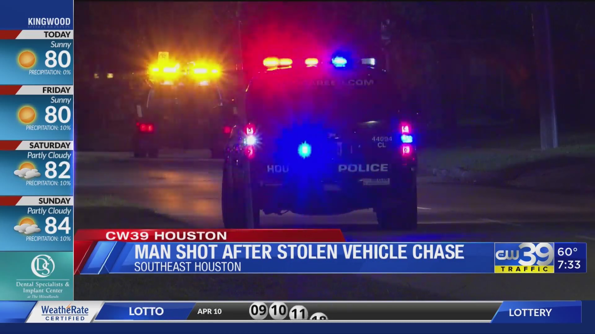 Man shot after stolen vehicle chase in southeast Houston – CW39 Houston