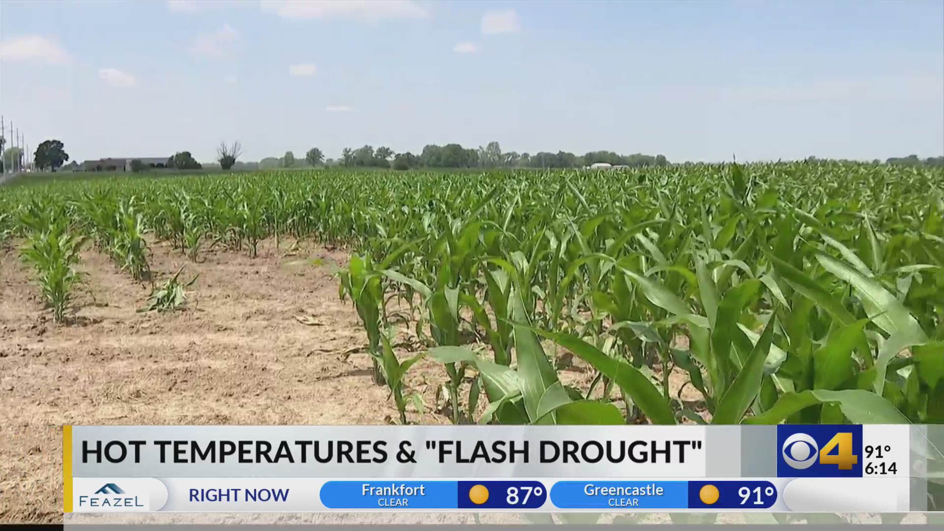 Flash drought conditions pose concerns for Hoosier farmers – Fox 59