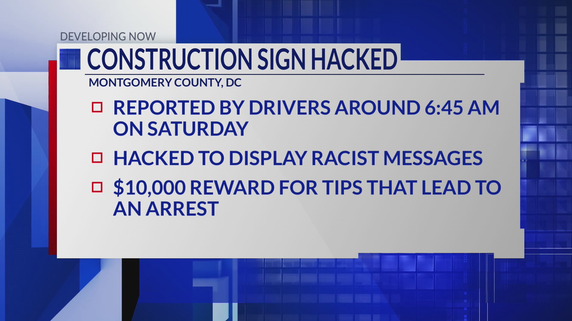 Seattle Sign Hack Electronic Sign Hacked and Racist Message Displayed in Maryland – DC ...