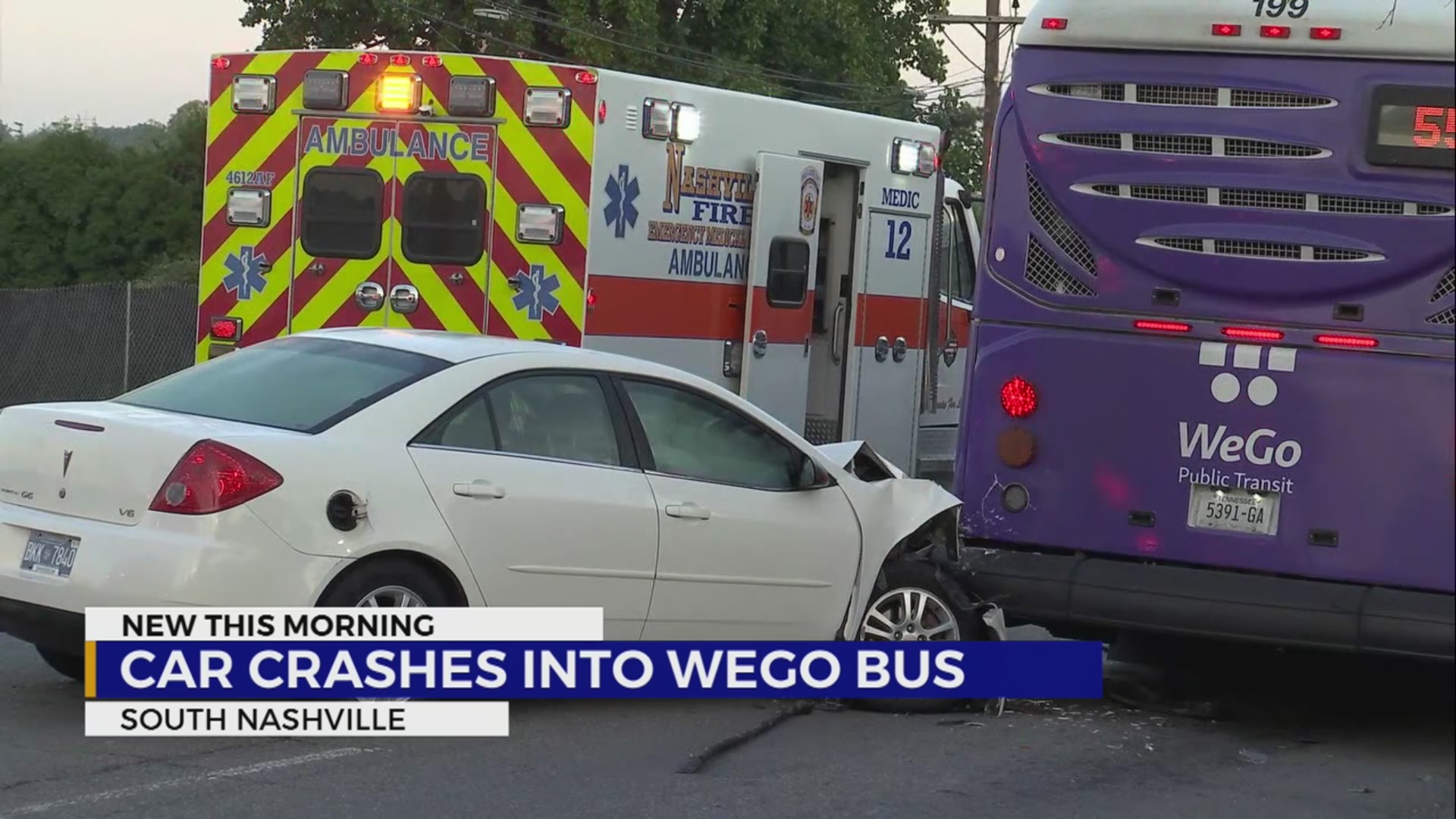 Crash involving WeGo bus in South Nashville – WKRN News 2