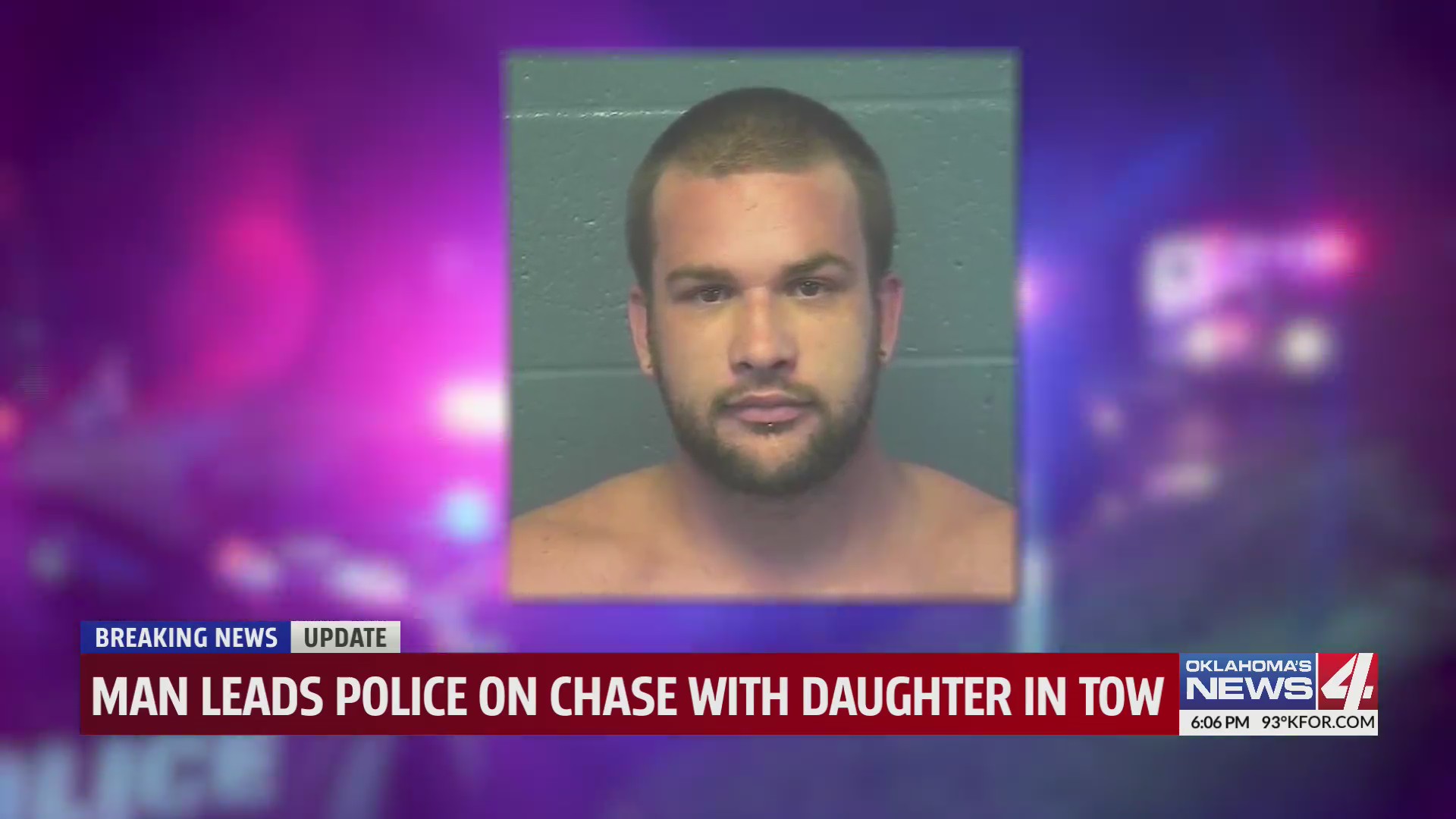 Man led police on foot chase with young daughter in hands, threw her ...