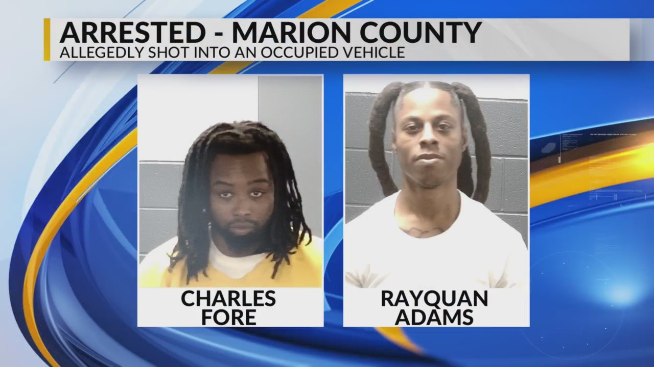 2 men charged after shooting into occupied vehicle in Marion County ...