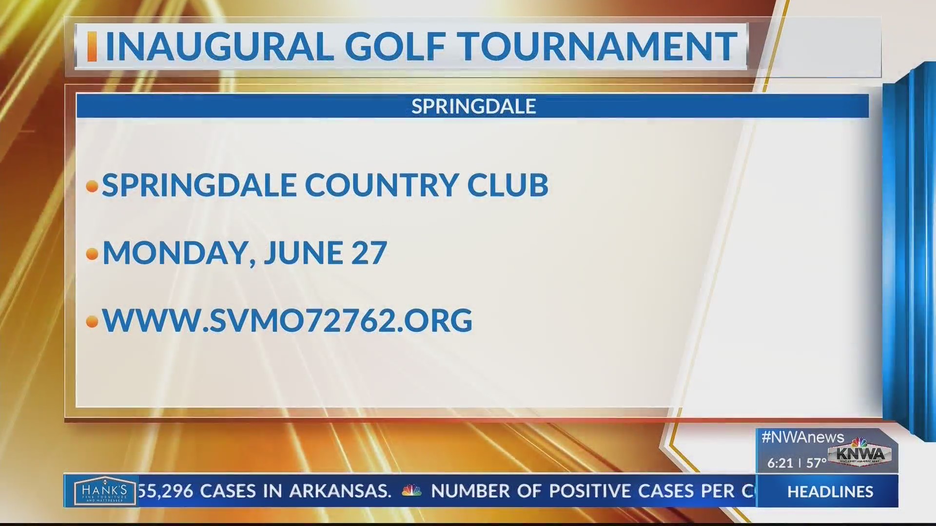 KNWA Today Springdale Veterans Memorial Golf Tournament KNWA FOX24