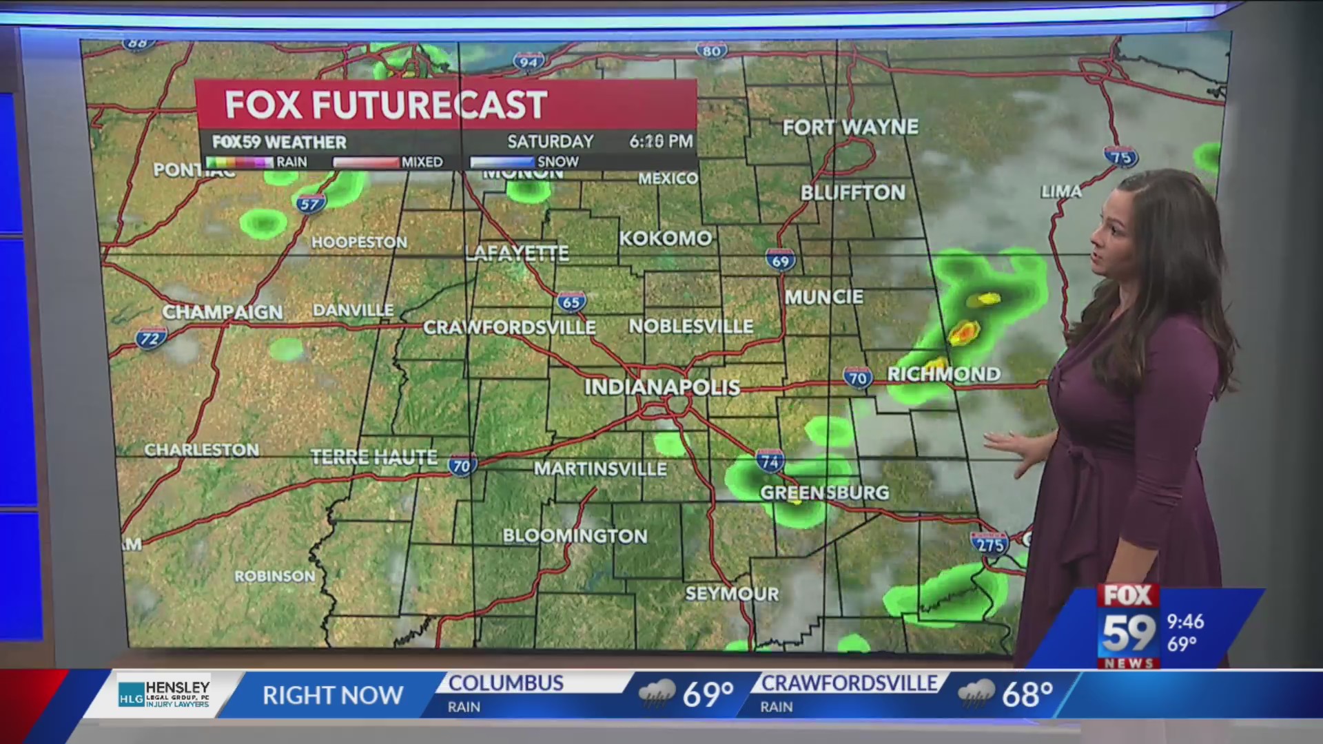 Scattered storms for today; smoky skies arrive Sunday – Fox 59
