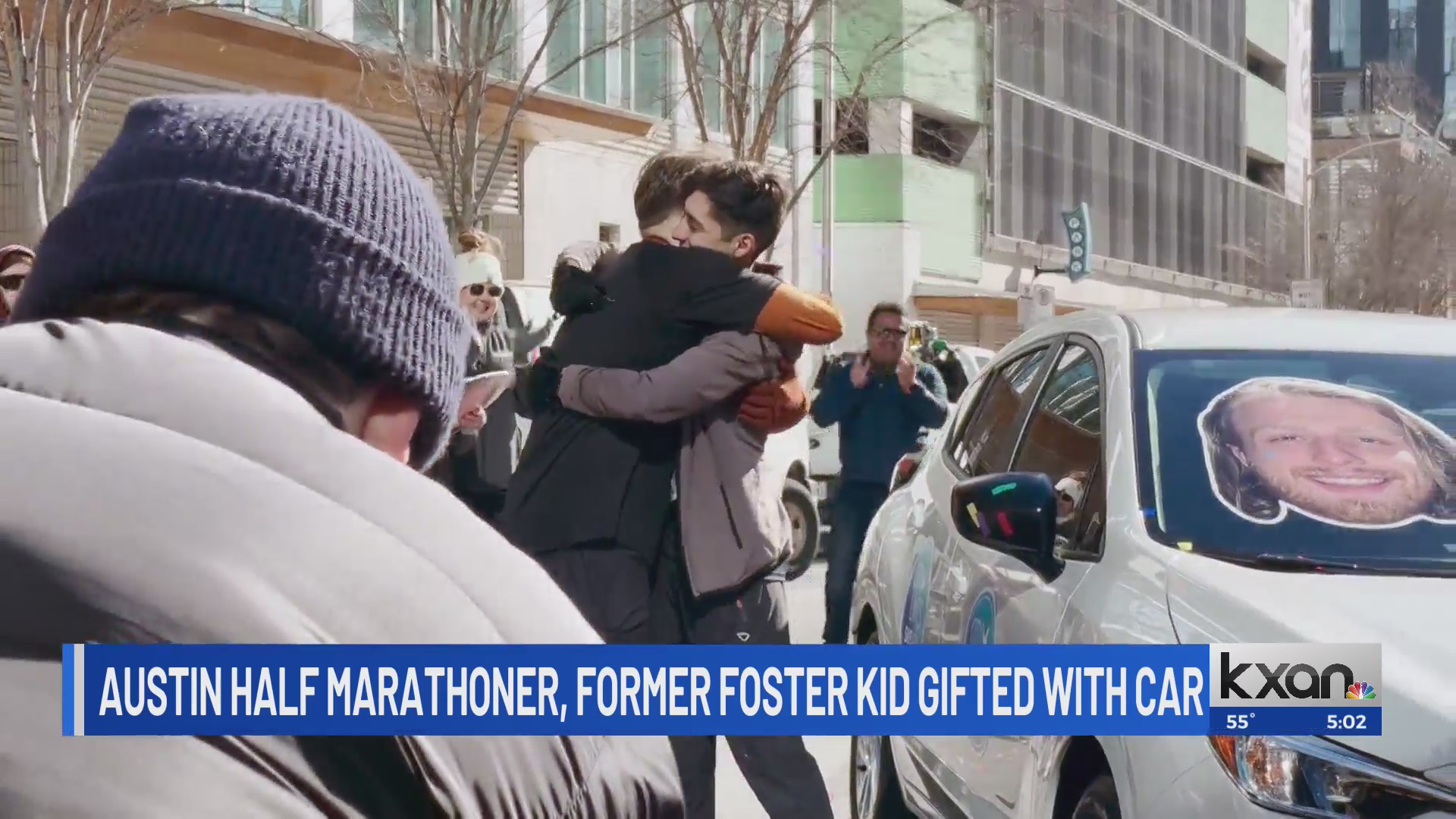 Austin half marathoner, former foster kid gifted with car – KXAN Austin