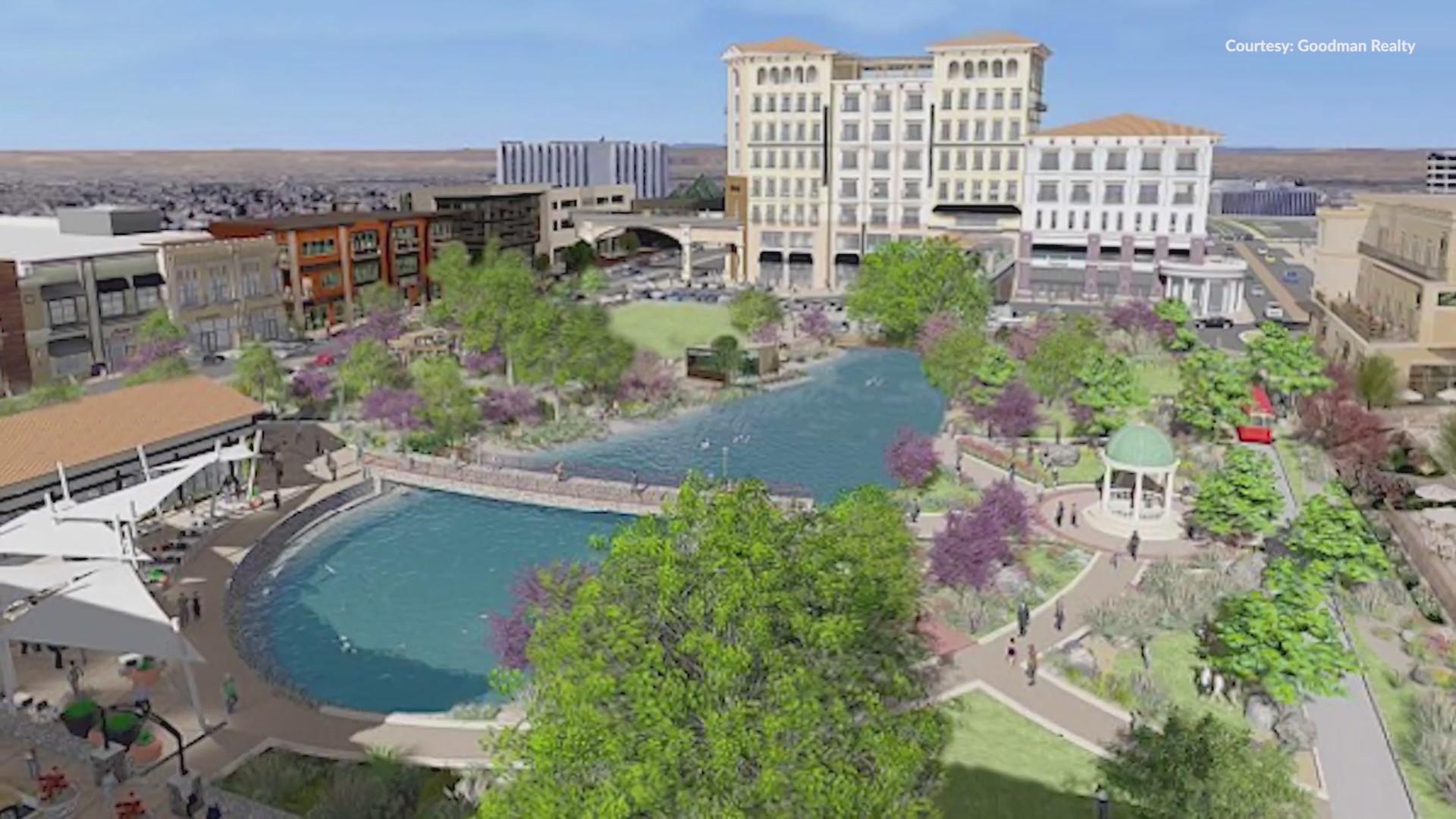 Winrock Center park and lake wrapping up construction KRQE NEWS 13