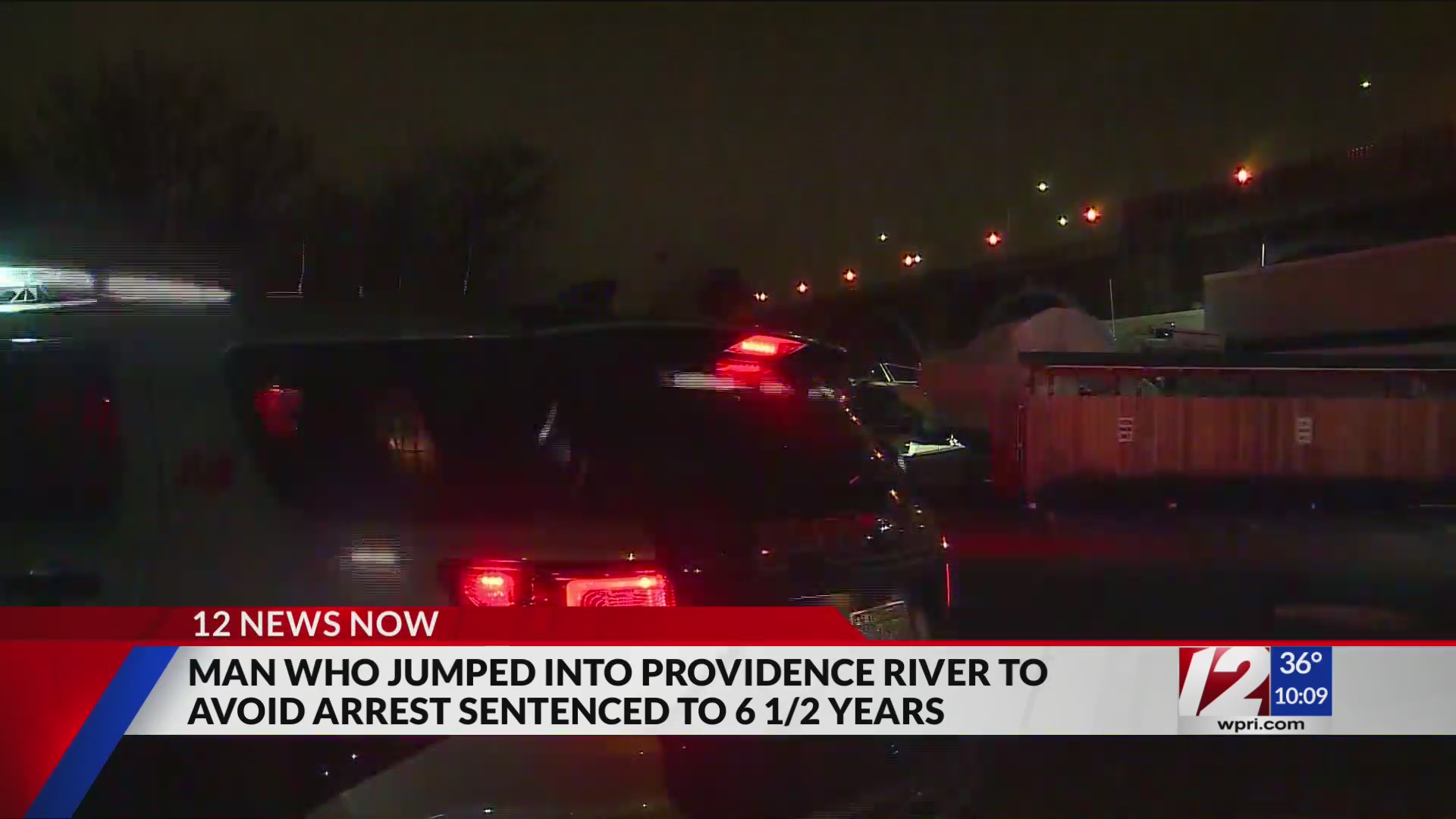 Man who jumped off bridge to escape police gets prison time – WPRI.com