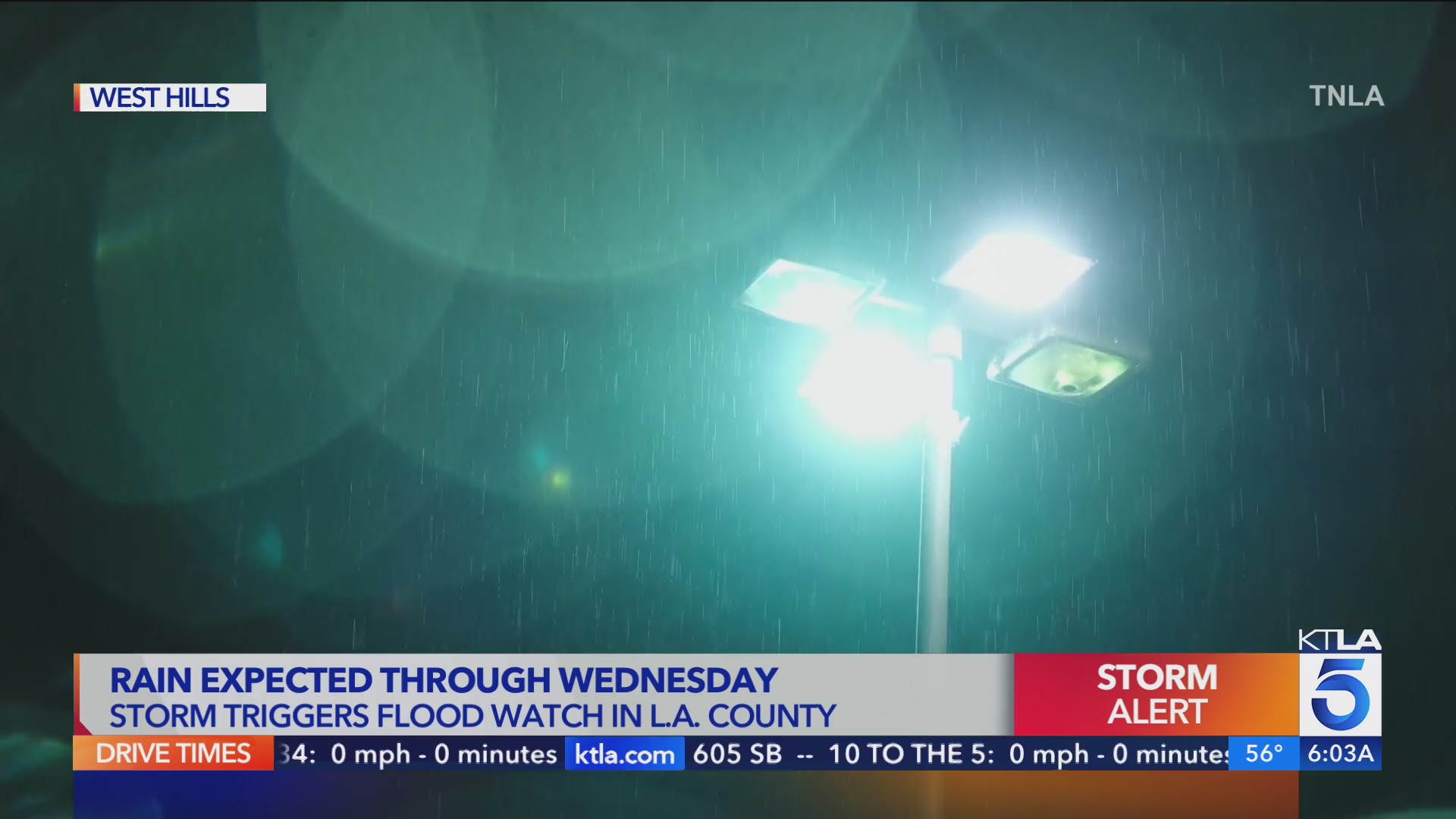 Incoming storm triggers Flood Watch in Los Angeles County – KTLA