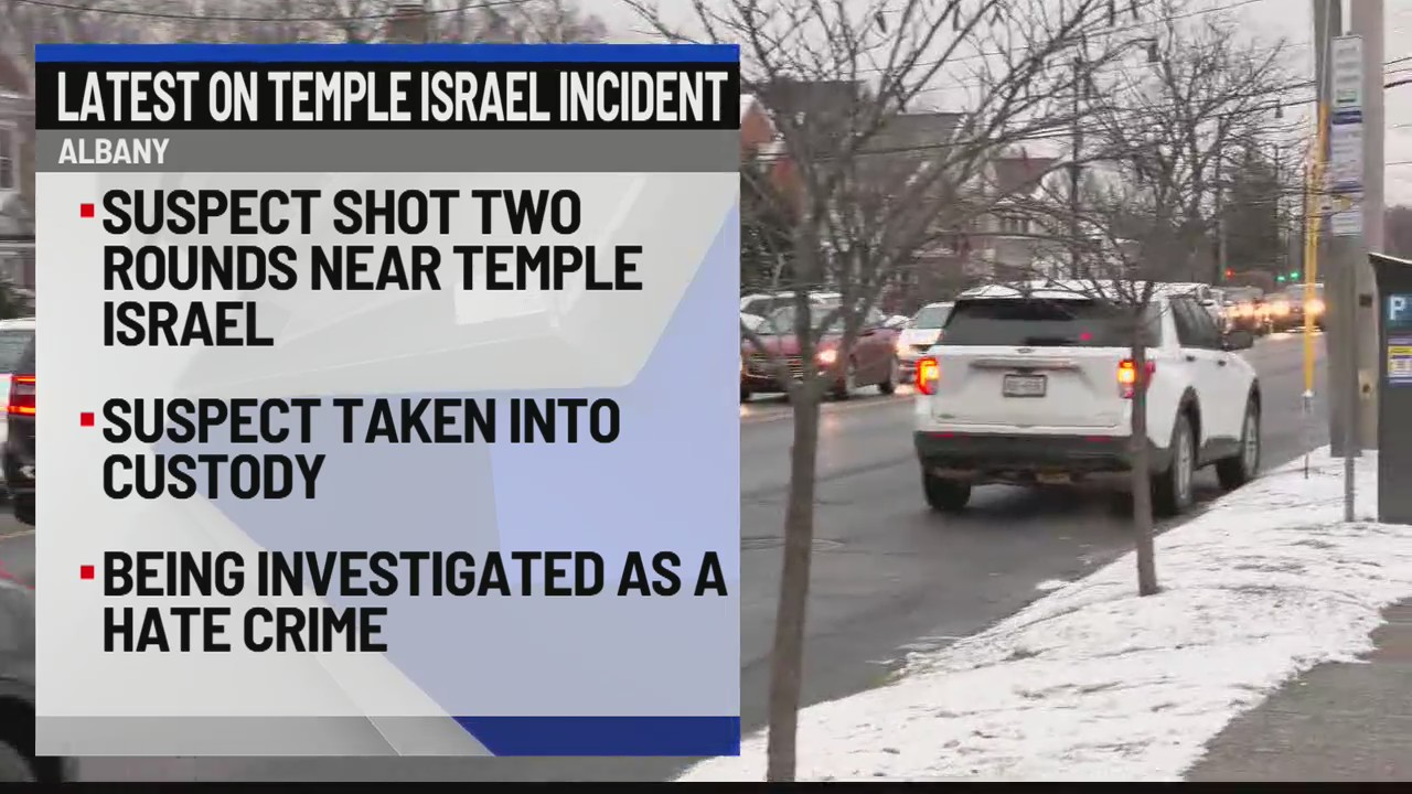 Suspect charged in shots fired incident near Temple Israel of Albany ...