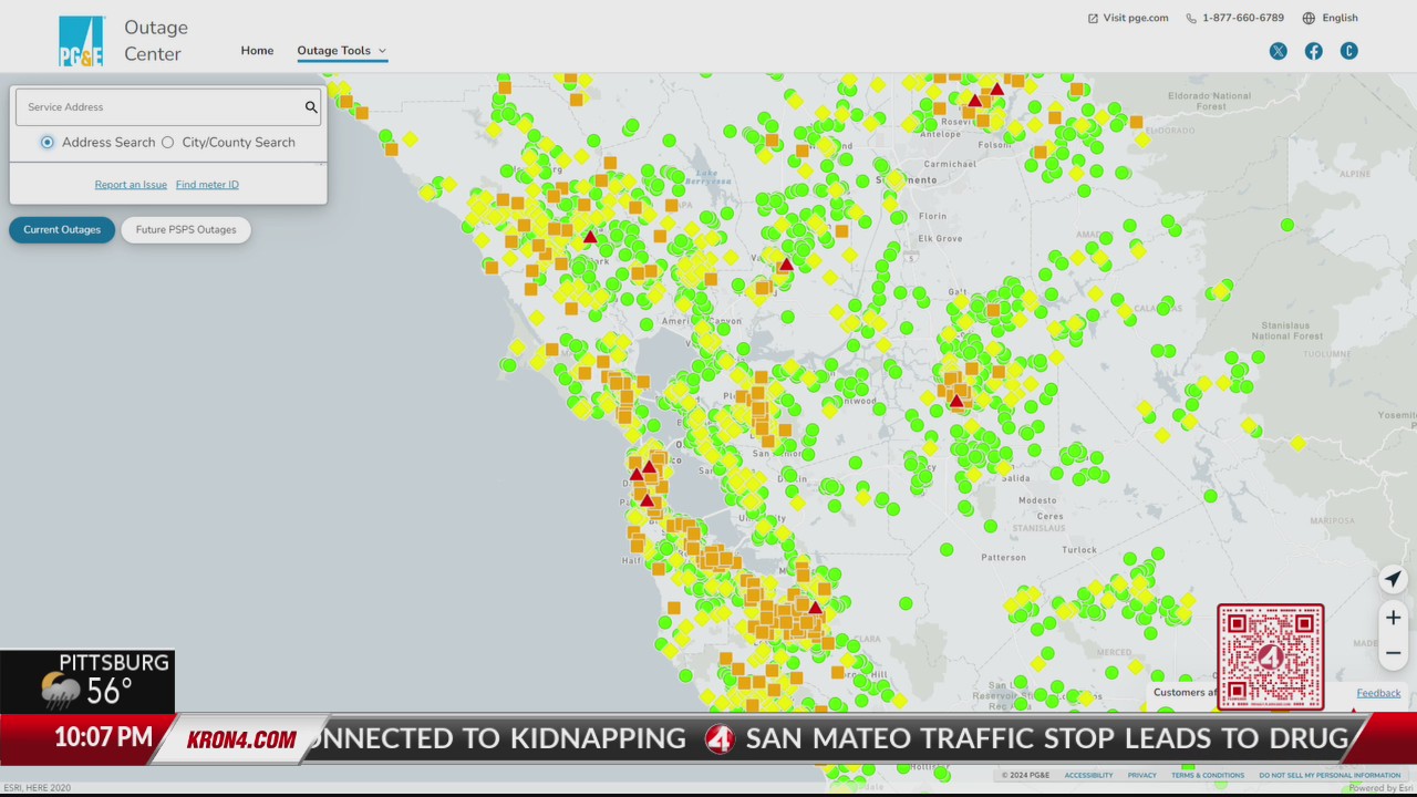 Over 320K PG&E customers affected by power outage in Bay Area KRON4